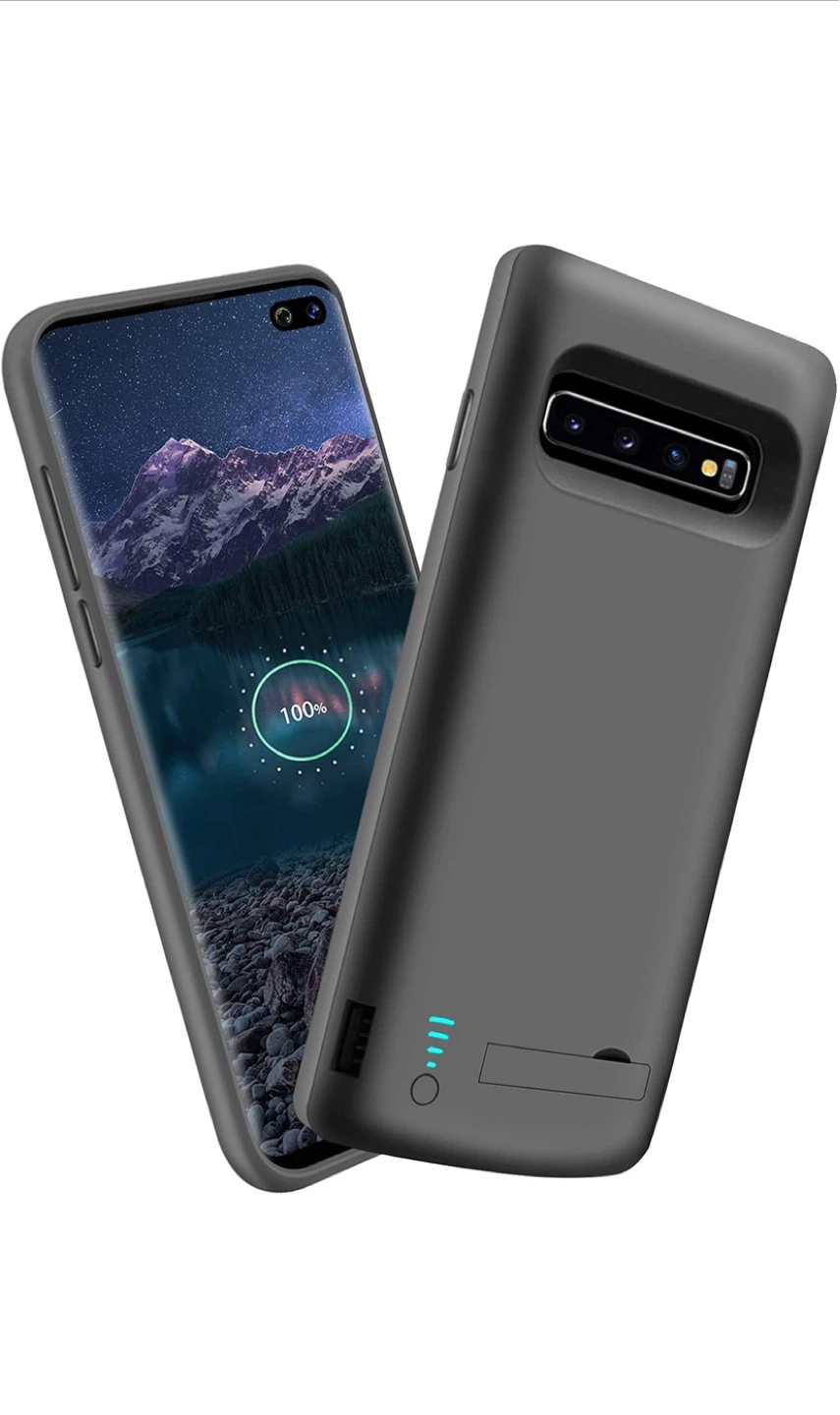 SlaBao Battery Case with Kickstand for Samsung Galaxy S10+