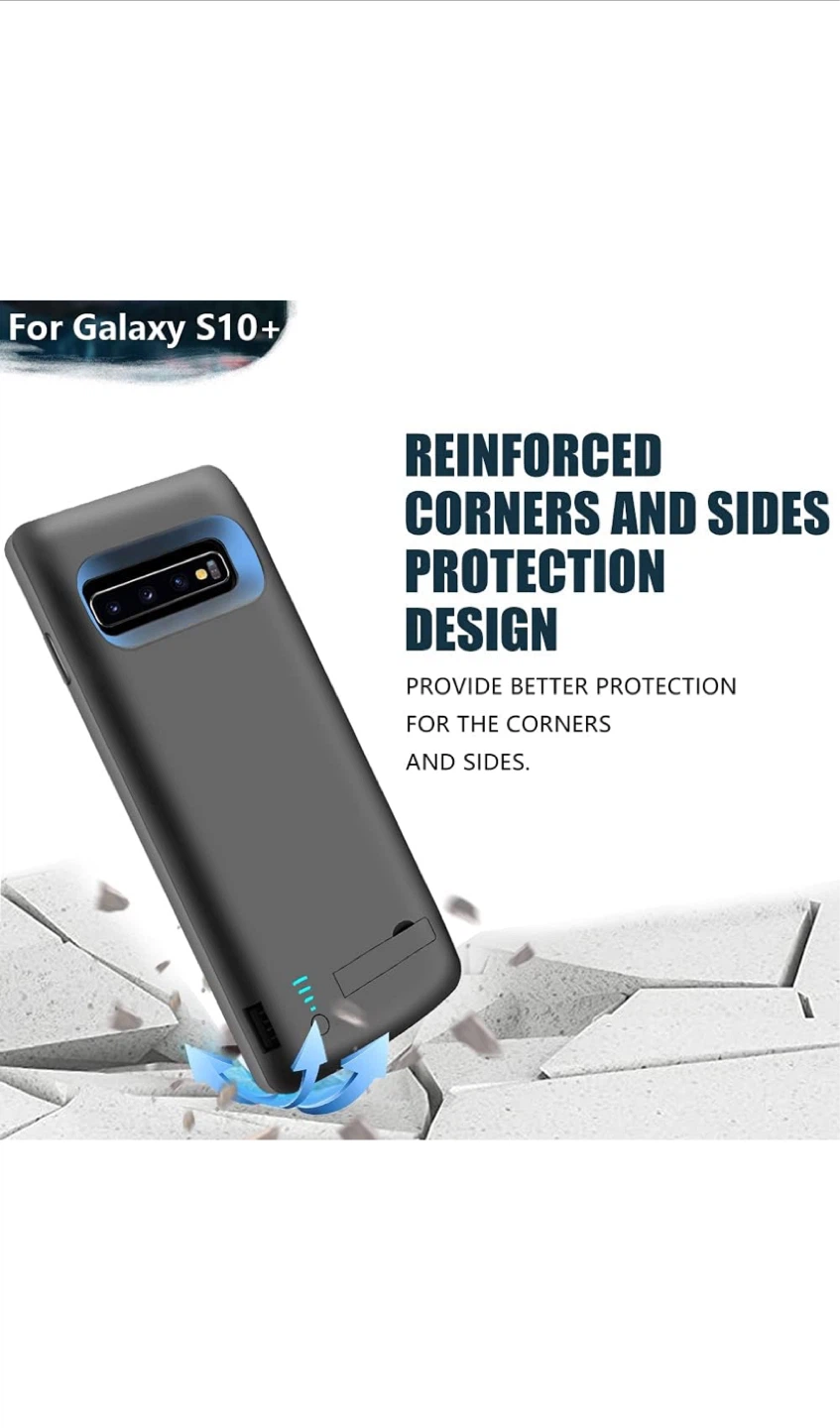 SlaBao Battery Case with Kickstand for Samsung Galaxy S10+ - photo 2
