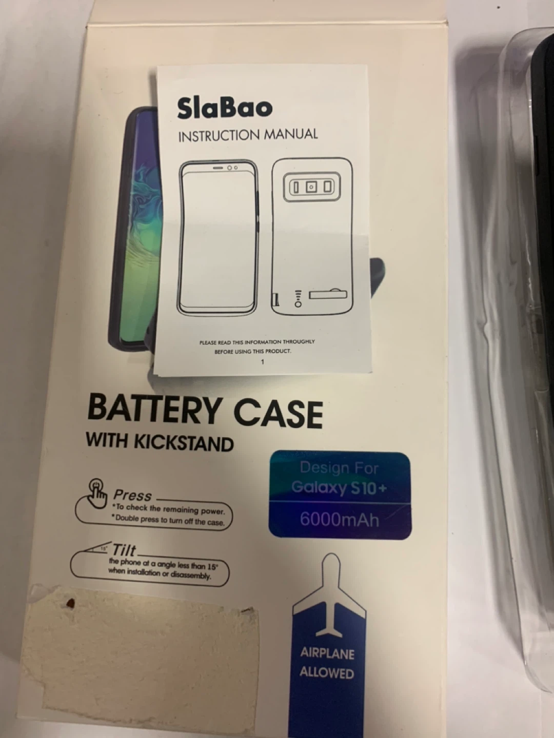 SlaBao Battery Case with Kickstand for Samsung Galaxy S10+ - photo 5