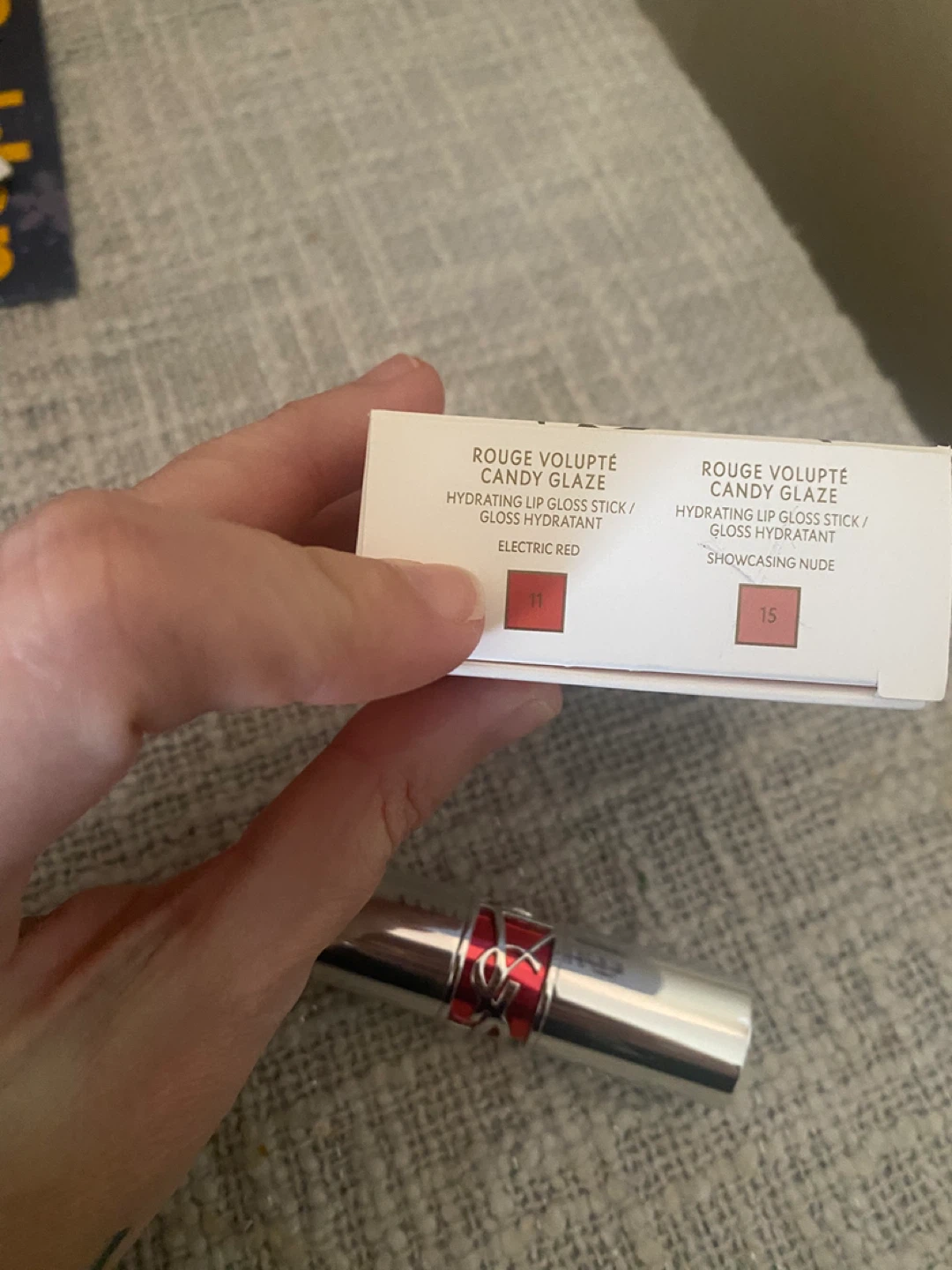 Yves Saint Laurent Rouge Volupté Glaze Electric Red Lipstick - photo 3