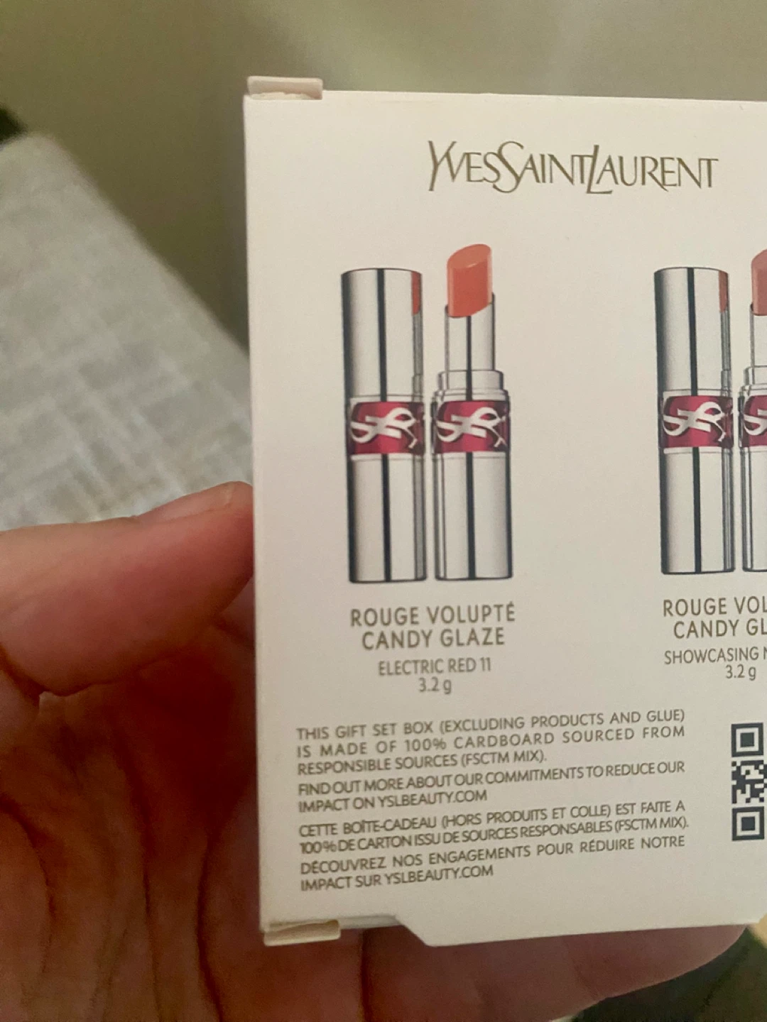 Yves Saint Laurent Rouge Volupté Glaze Electric Red Lipstick - photo 5