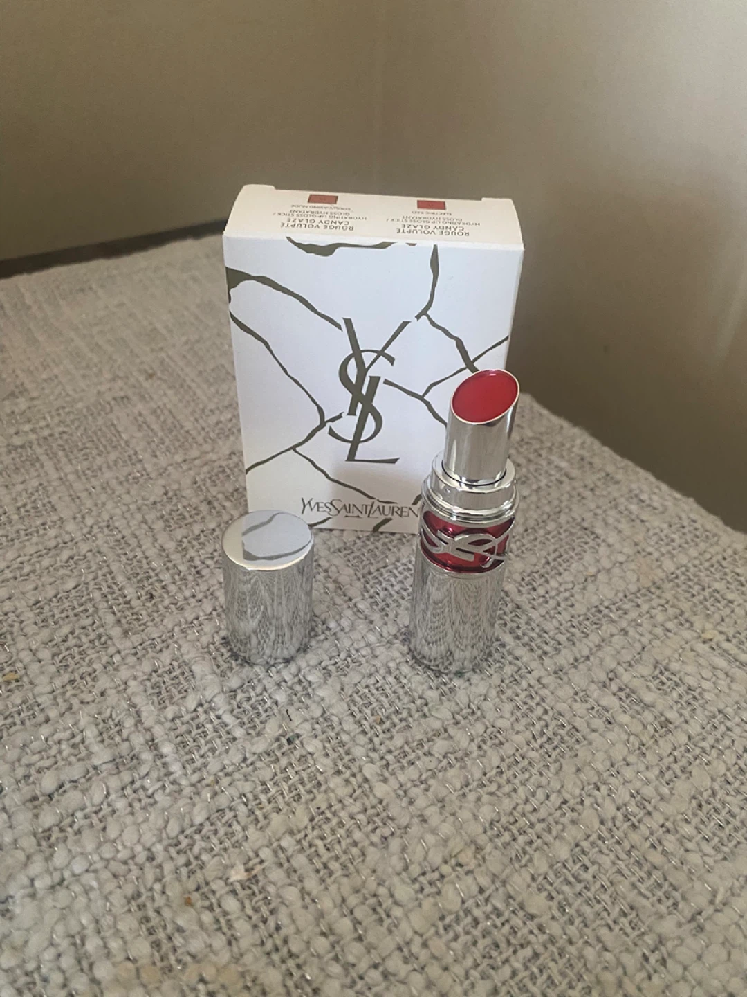 Yves Saint Laurent Rouge Volupté Glaze Electric Red Lipstick - photo 2