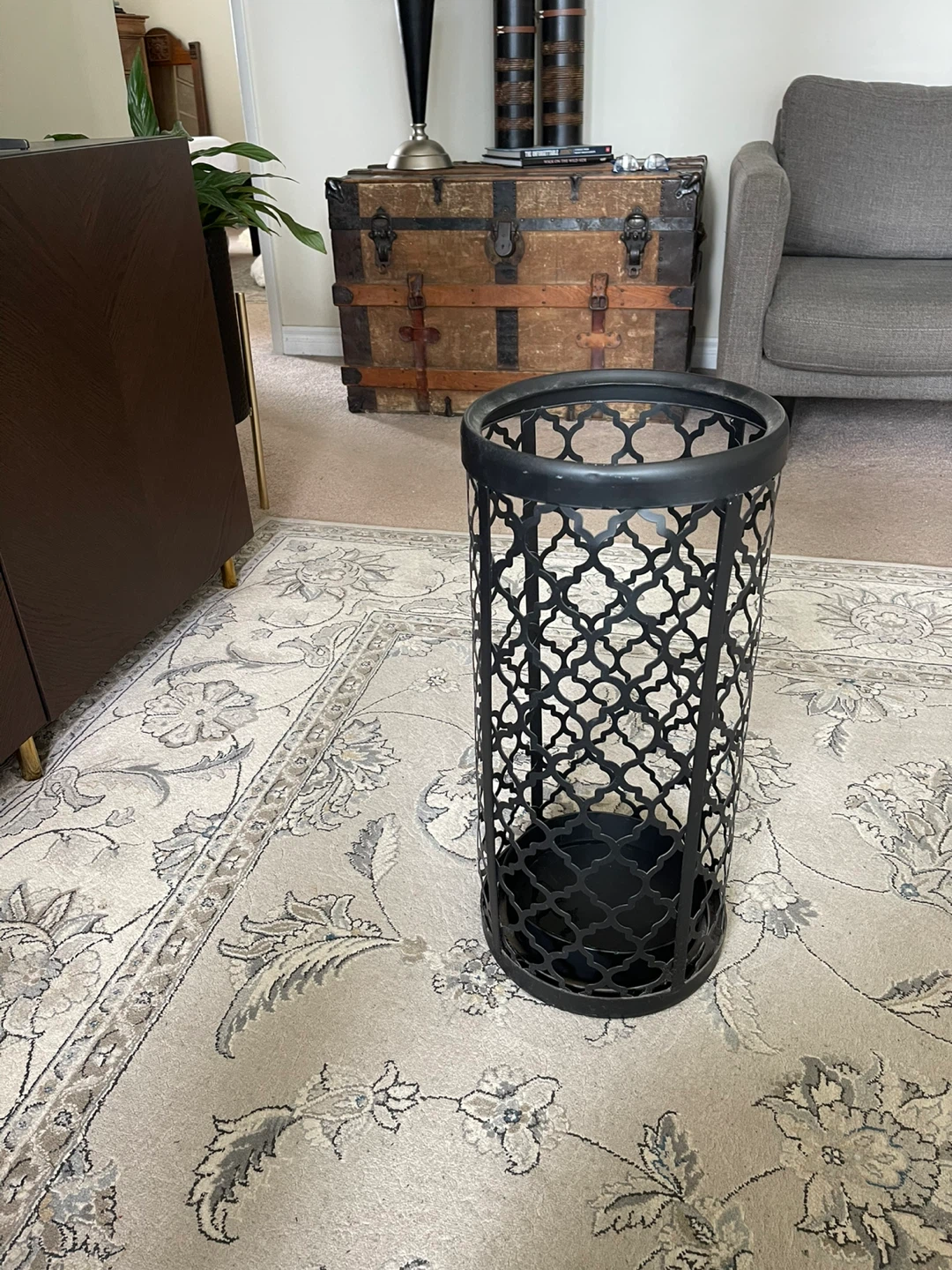 Black Metal Decorative Umbrella or plant Stand - photo 4