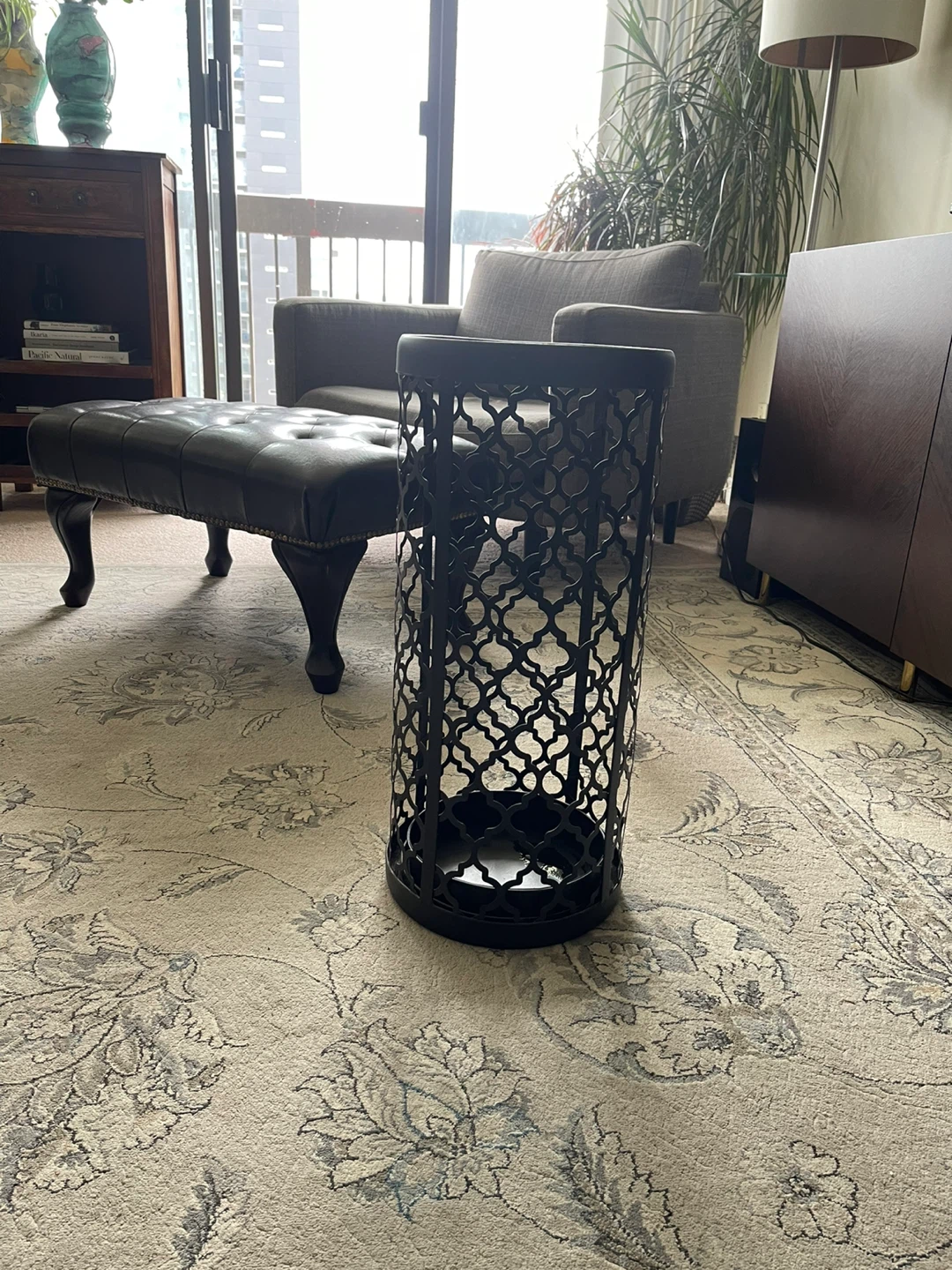 Black Metal Decorative Umbrella or plant Stand - photo 3