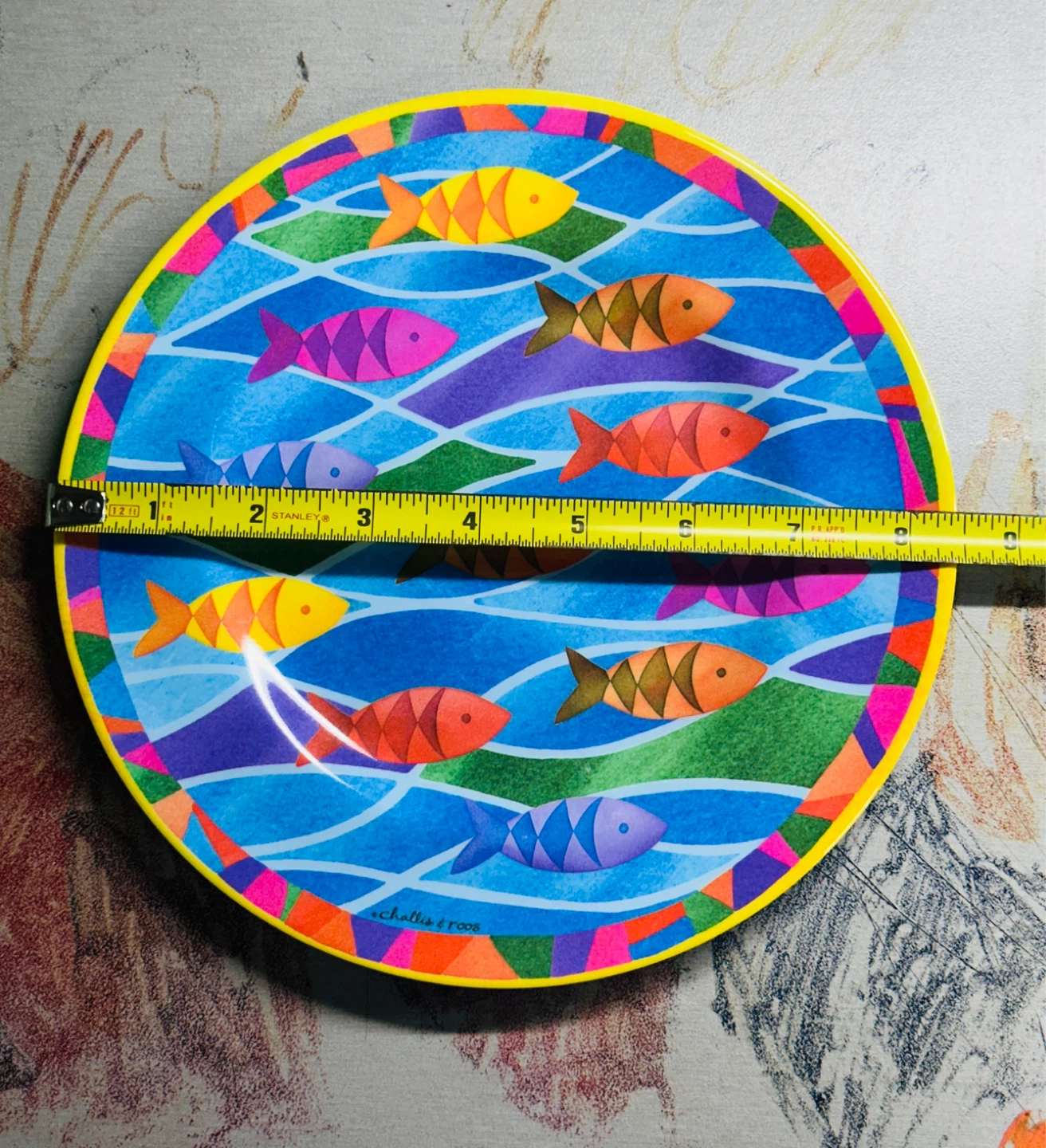 Vintage Oneida Ware Deluxe Childs Melamine Plates- Fish - photo 4