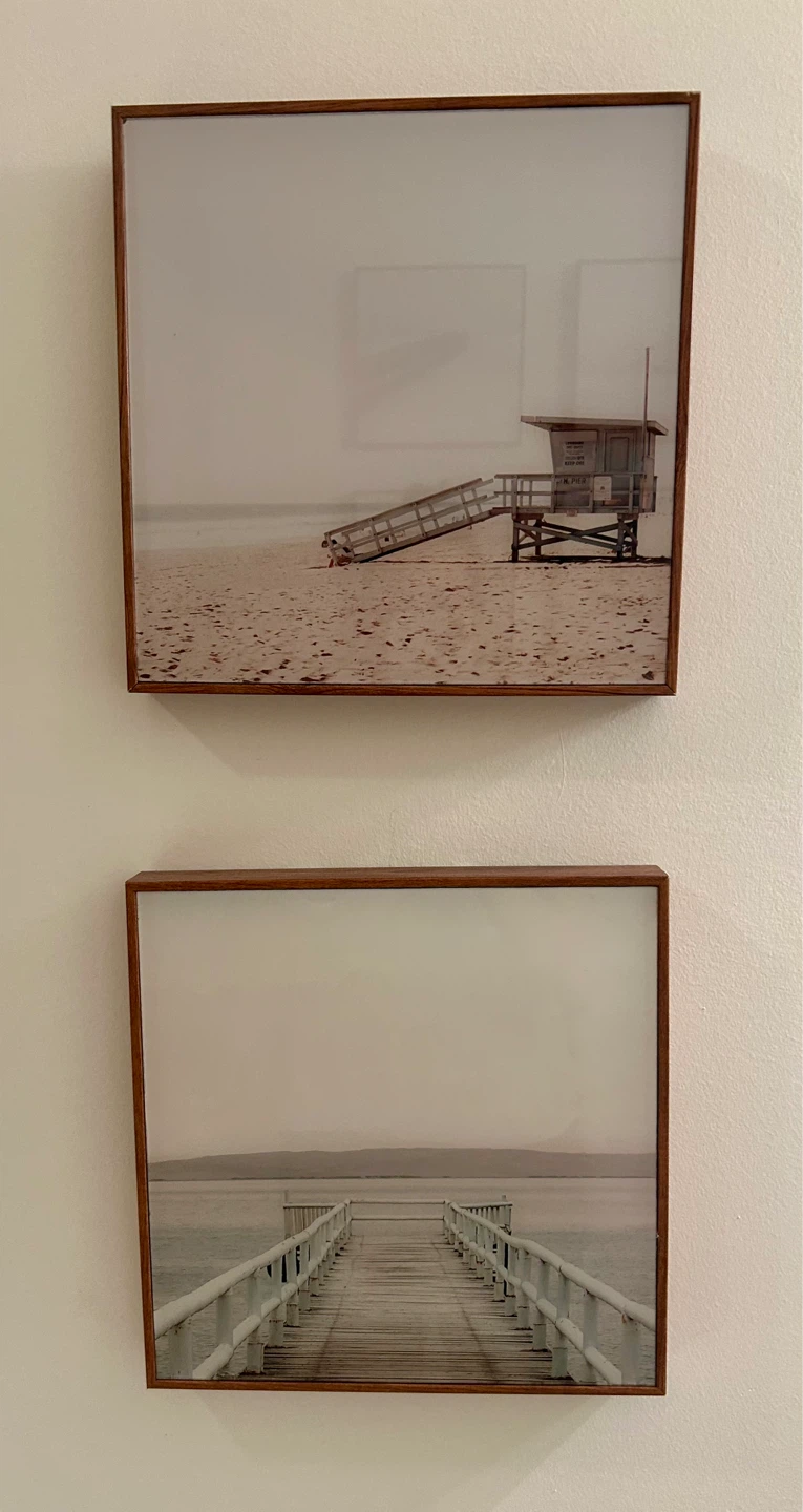 Set of 6 Framed Beach Landscape Art Prints - photo 2