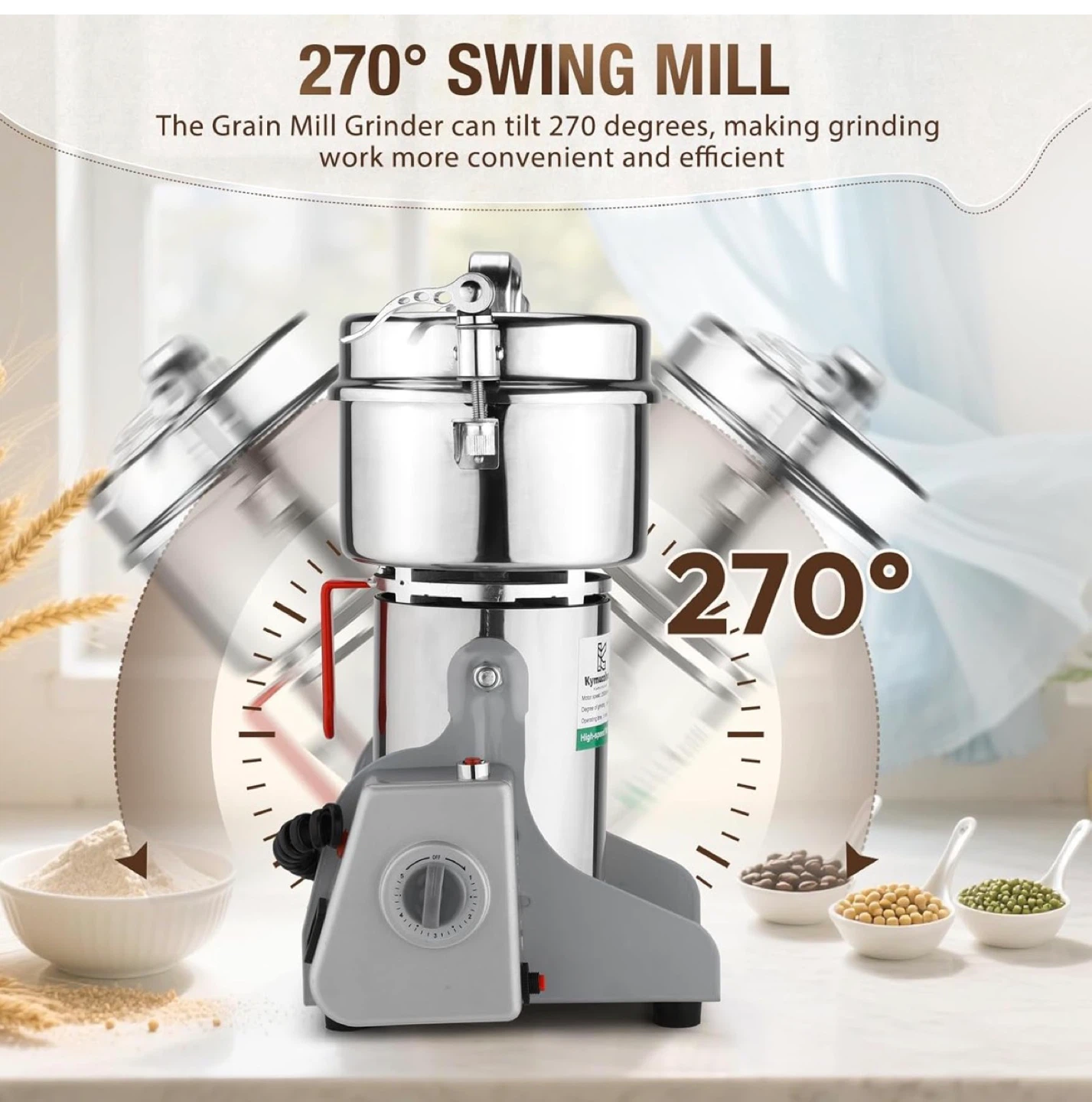 Kymucolvin 2500g High-Speed Multi-Function Grinder - photo 5