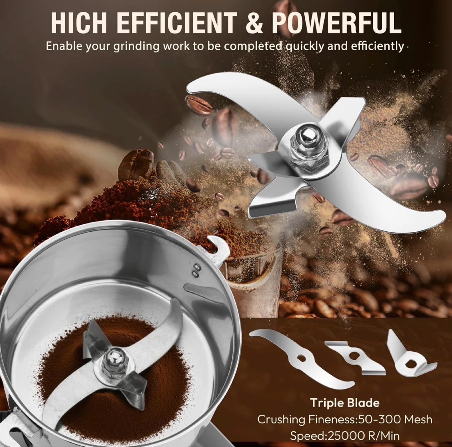 Kymucolvin 2500g High-Speed Multi-Function Grinder - photo 3