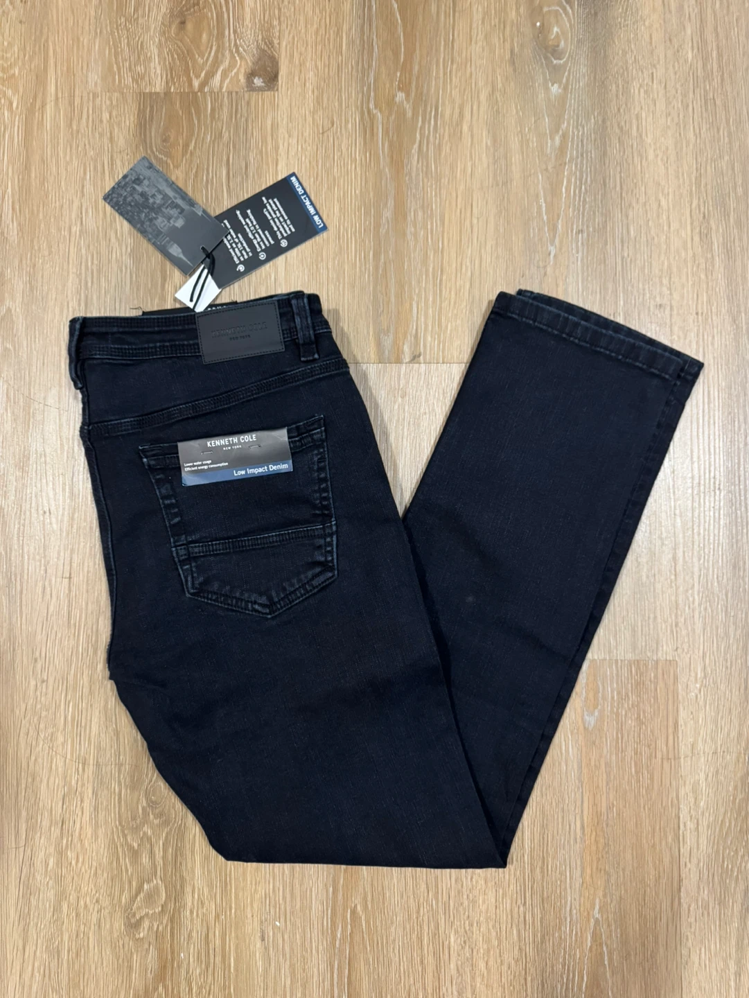 Kenneth Cole Black Jeans Low Impact Denim Size 36x32