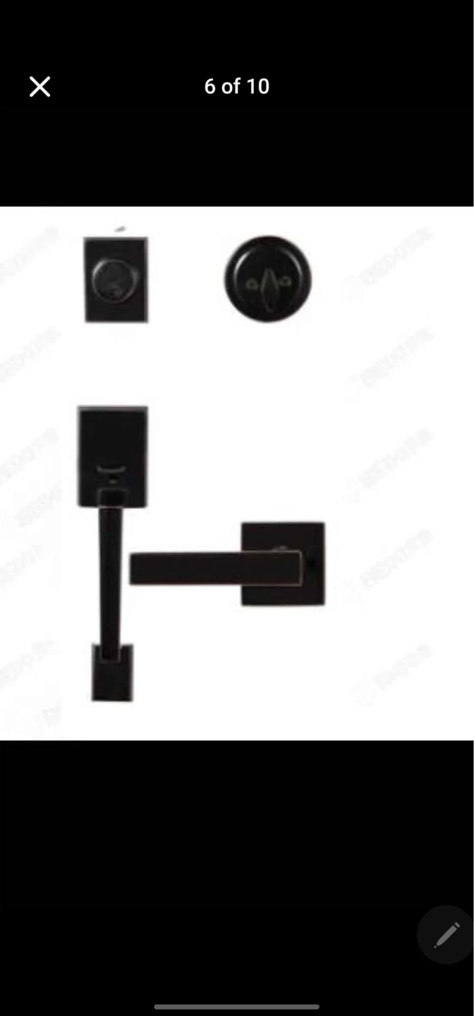 Modern Front Door Handle Set – Brand New - photo 2