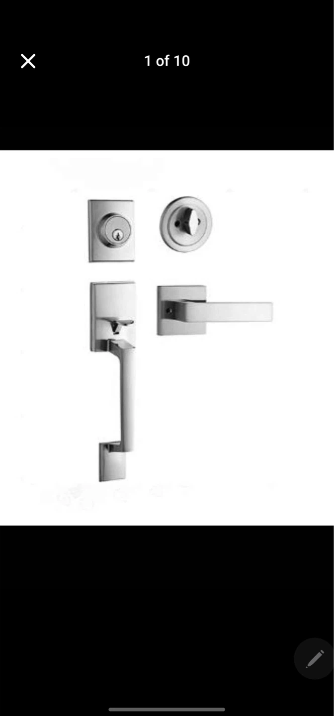 Modern Front Door Handle Set – Brand New