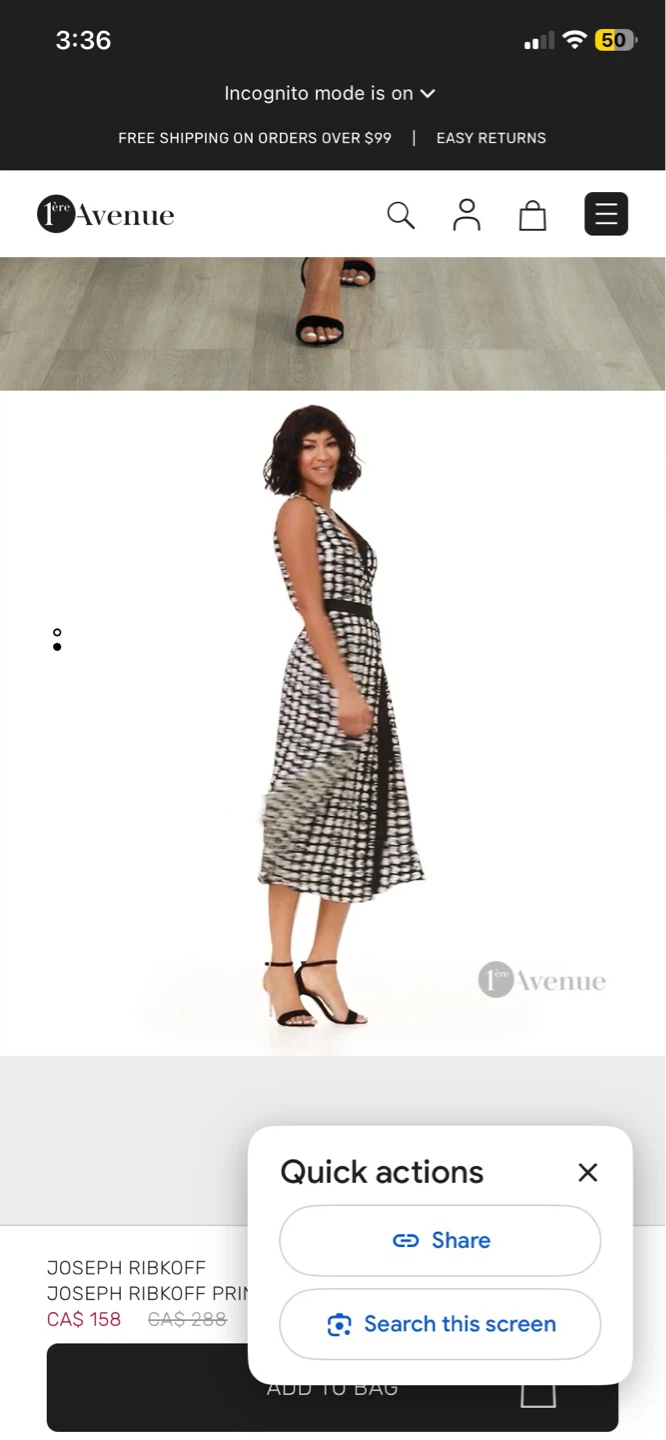Joseph Ribkoff Wrap Dress midi black white - photo 3
