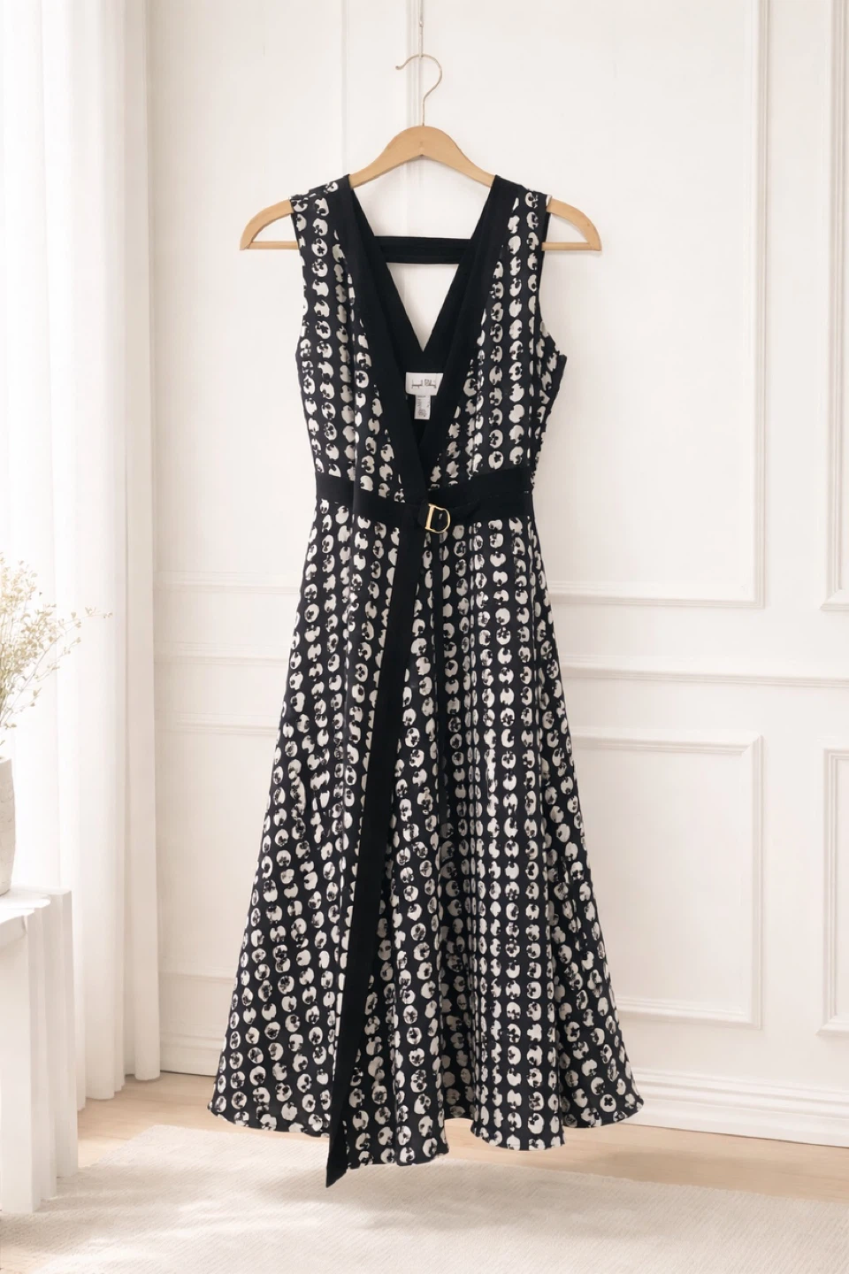 Joseph Ribkoff Wrap Dress midi black white - photo 4