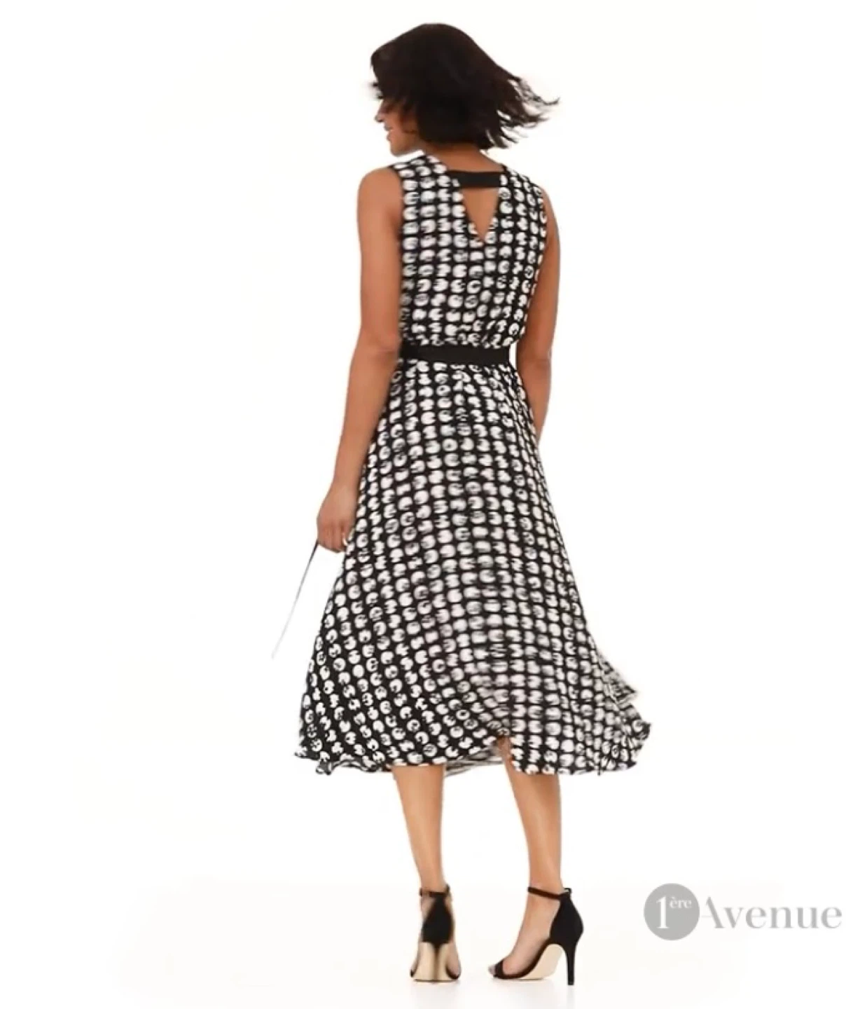 Joseph Ribkoff Wrap Dress midi black white - photo 2