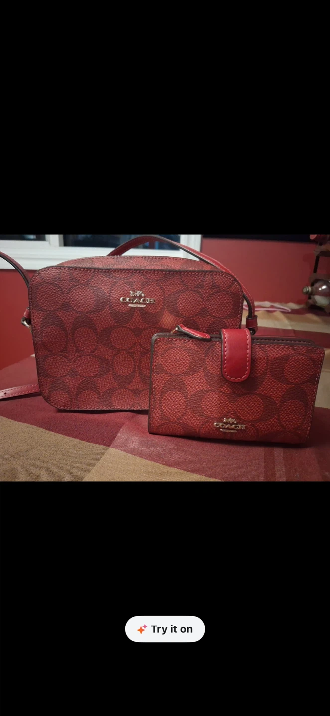 Coach Camera Bag and Wallet Set