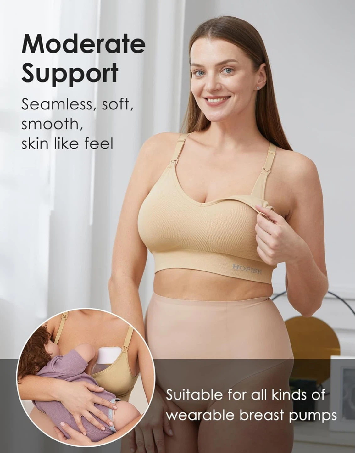 HOFISH Nursing Bras - 2 Pack (size M) - photo 2