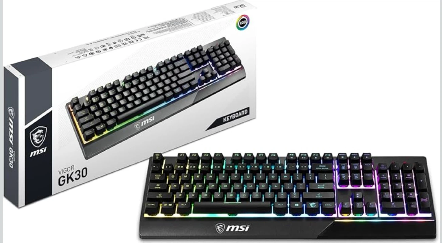 ⌨️ MSI Vigor GK30 RGB Gaming Keyboard - Like New