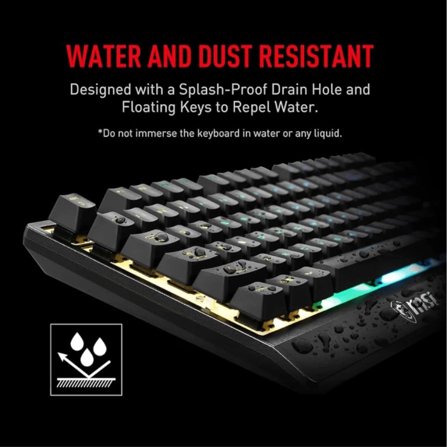 ⌨️ MSI Vigor GK30 RGB Gaming Keyboard - Like New - photo 2