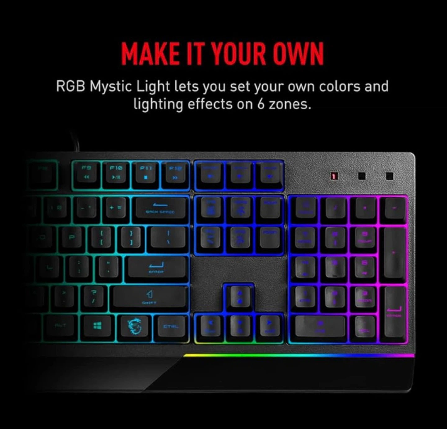 ⌨️ MSI Vigor GK30 RGB Gaming Keyboard - Like New - photo 3