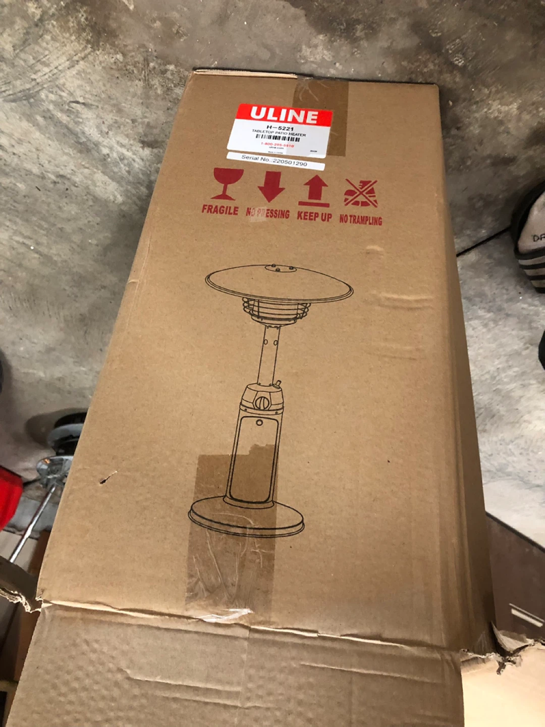 ULINE Tabletop Patio Heater H-5221