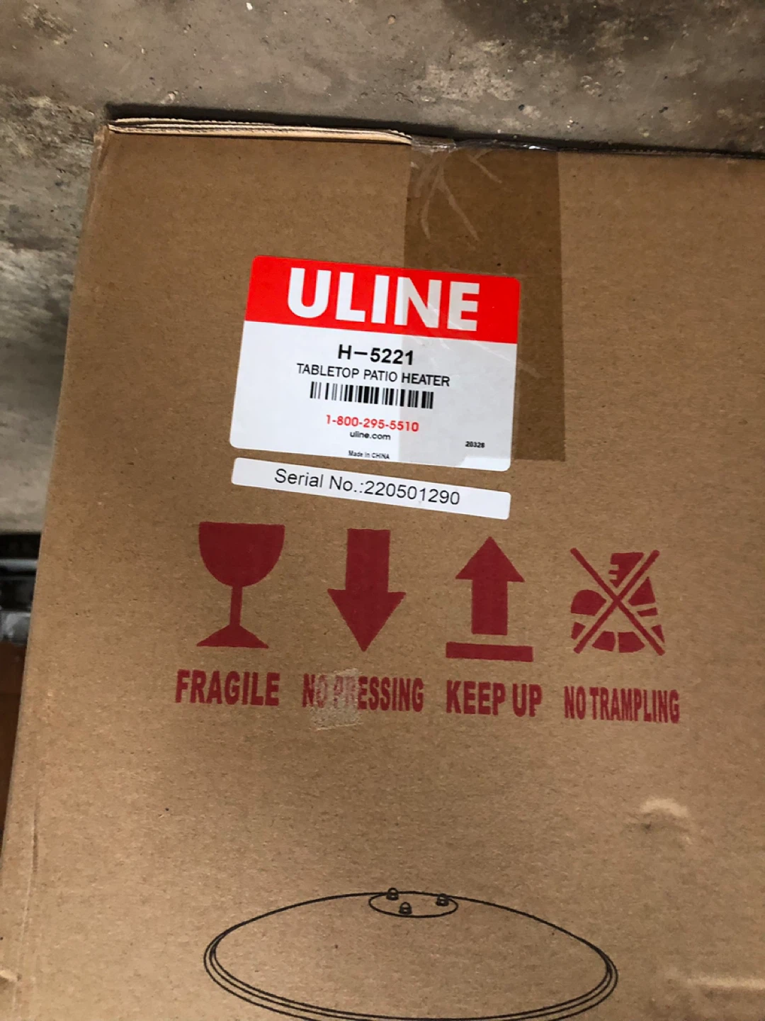 ULINE Tabletop Patio Heater H-5221 - photo 3