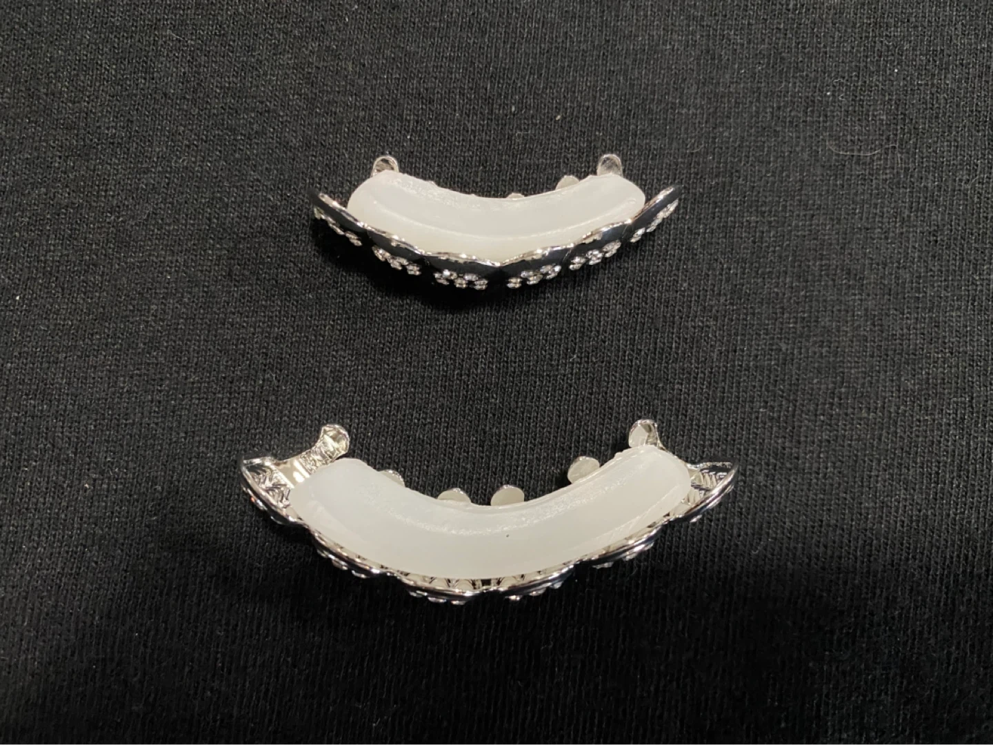 Diamond Silver Grillz Hip Hop Bling - photo 2