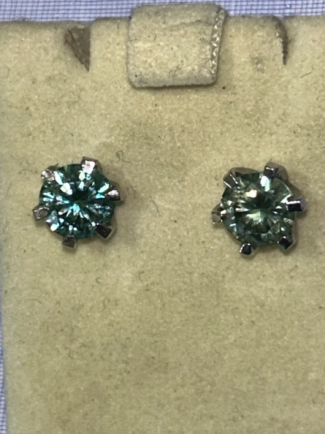 Genuine moissonite diamond earrings - photo 3