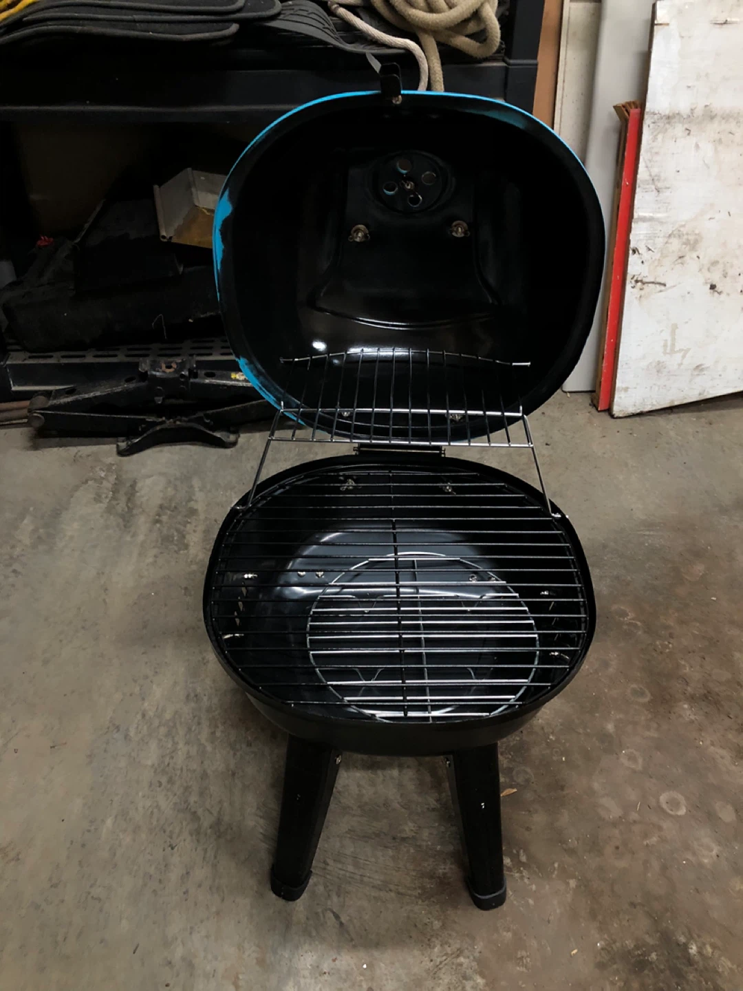 Blue Portable Charcoal BBQ Grill - photo 4