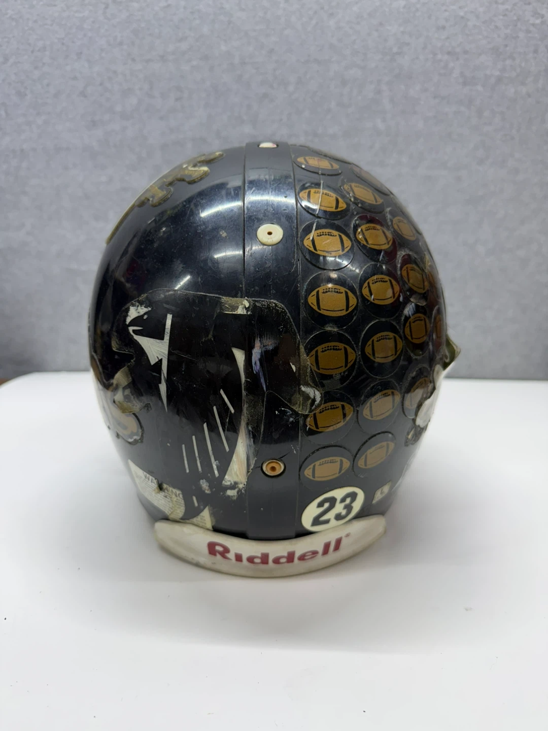 Vintage Riddell VSR-4 Football Helmet Black Adult Large #23 - photo 4