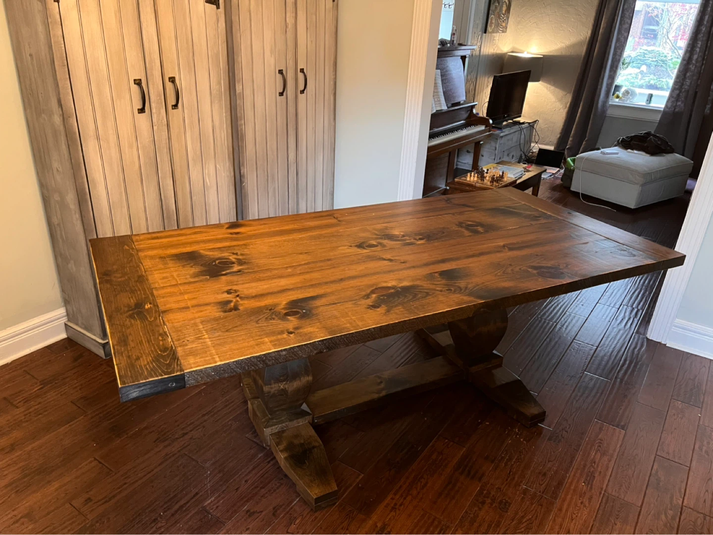 Solid wood Harvest Dining Table - photo 2