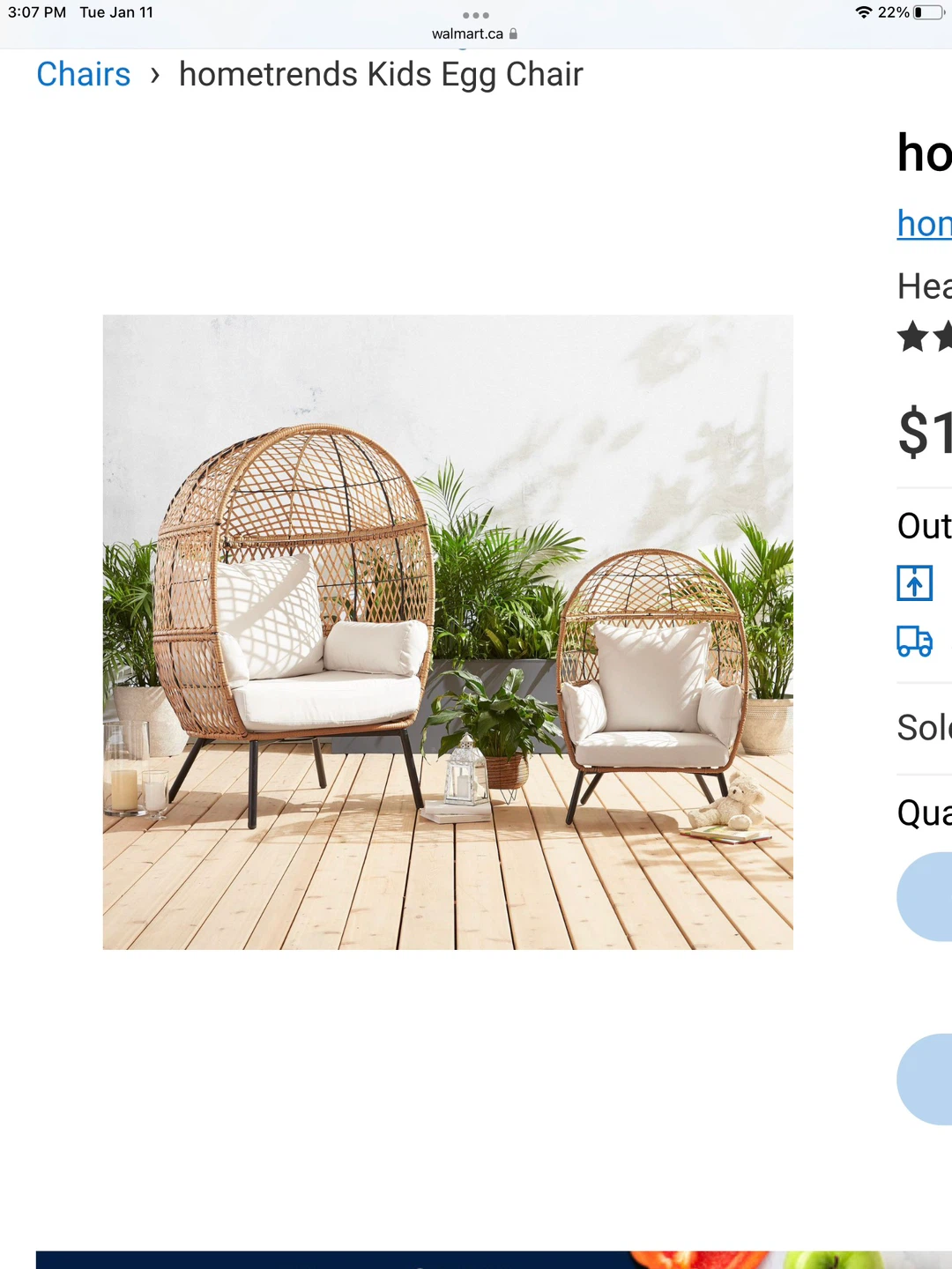 Kids Egg Chair with Cushions 2x - photo 4