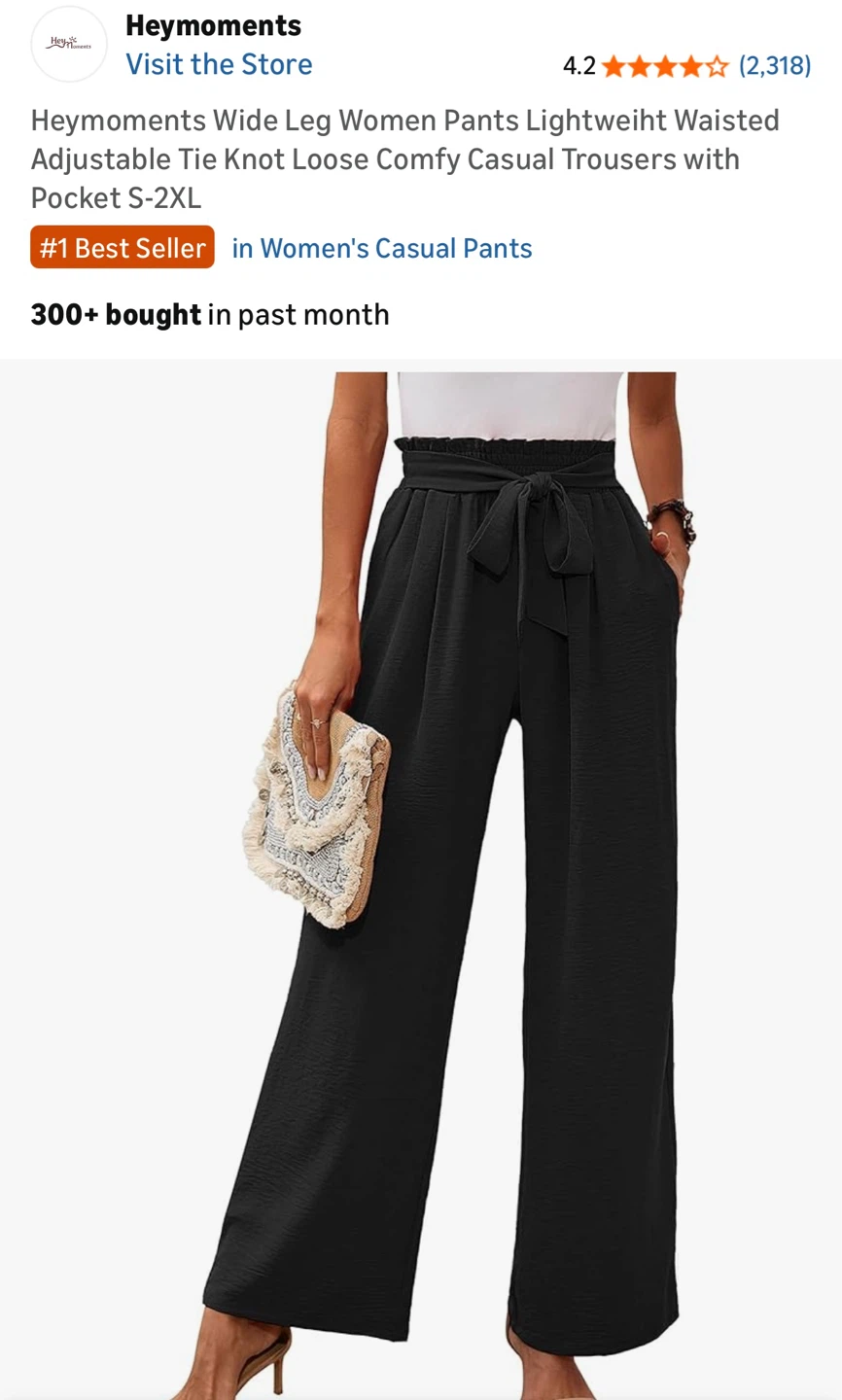 Wide Leg Women's Pants (2 pairs) - photo 3