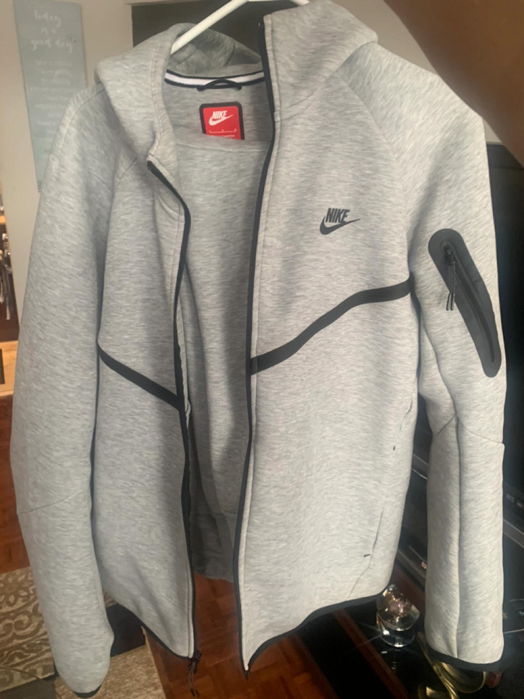 Nike Tech Fleece Grey Full Zip Hoodie - photo 2