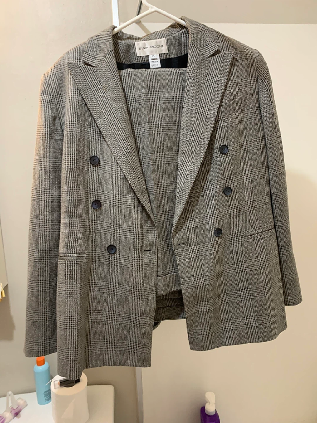 Evan-Picone Women's Plaid Suit - Size 14