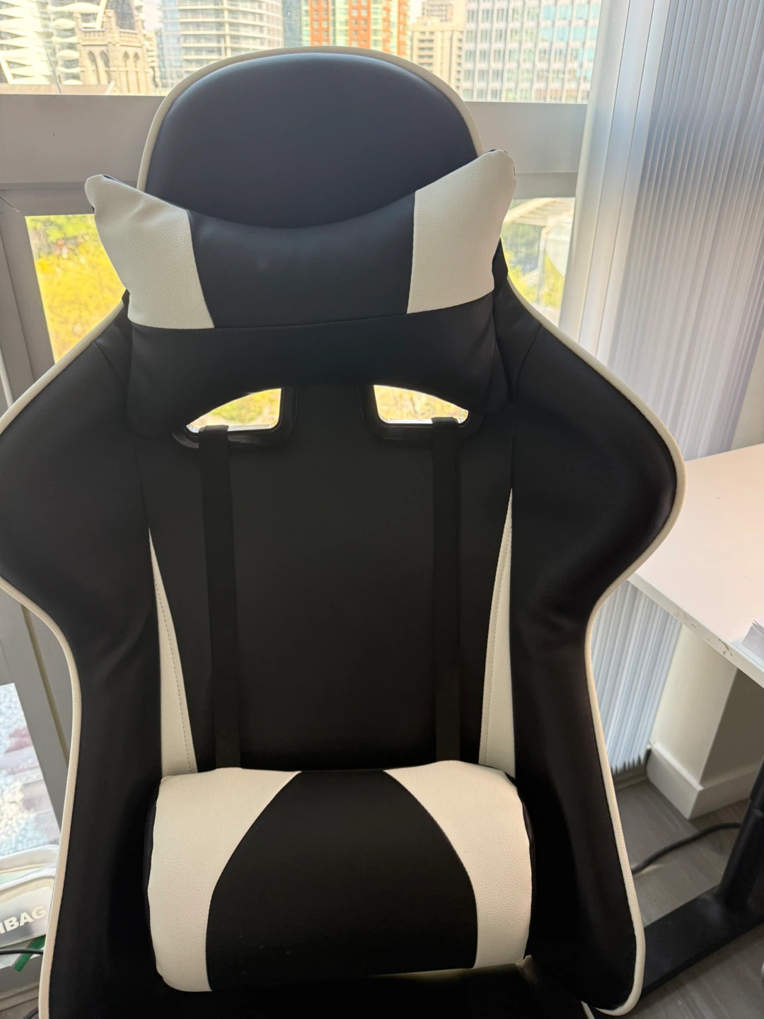 Black and White Gaming Chair - photo 2