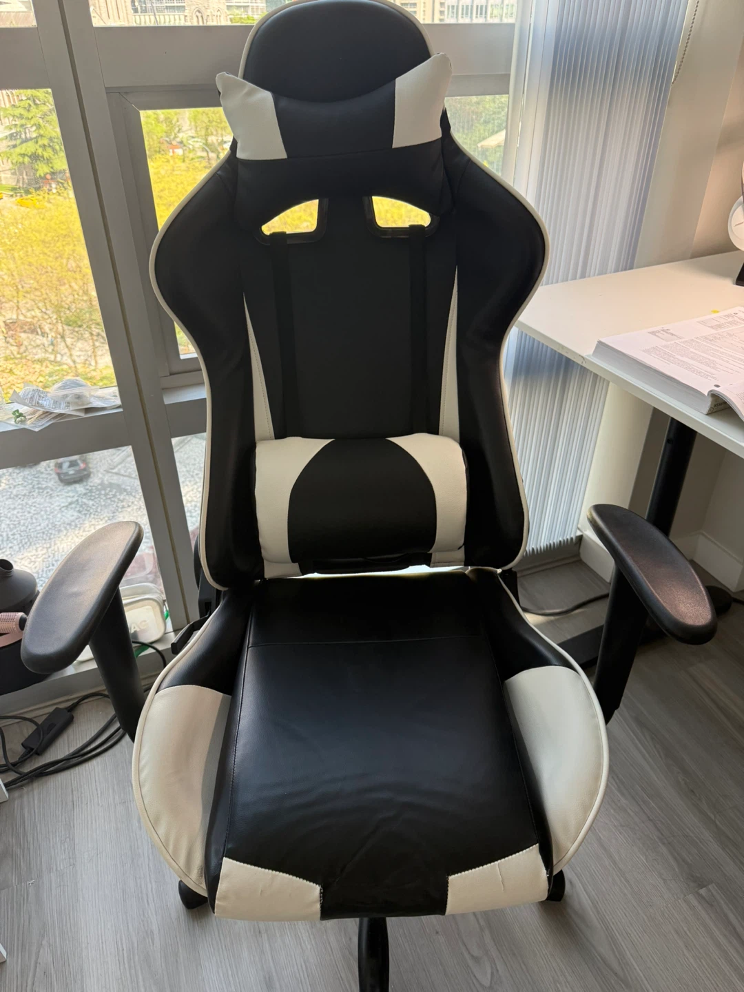 Black and White Gaming Chair