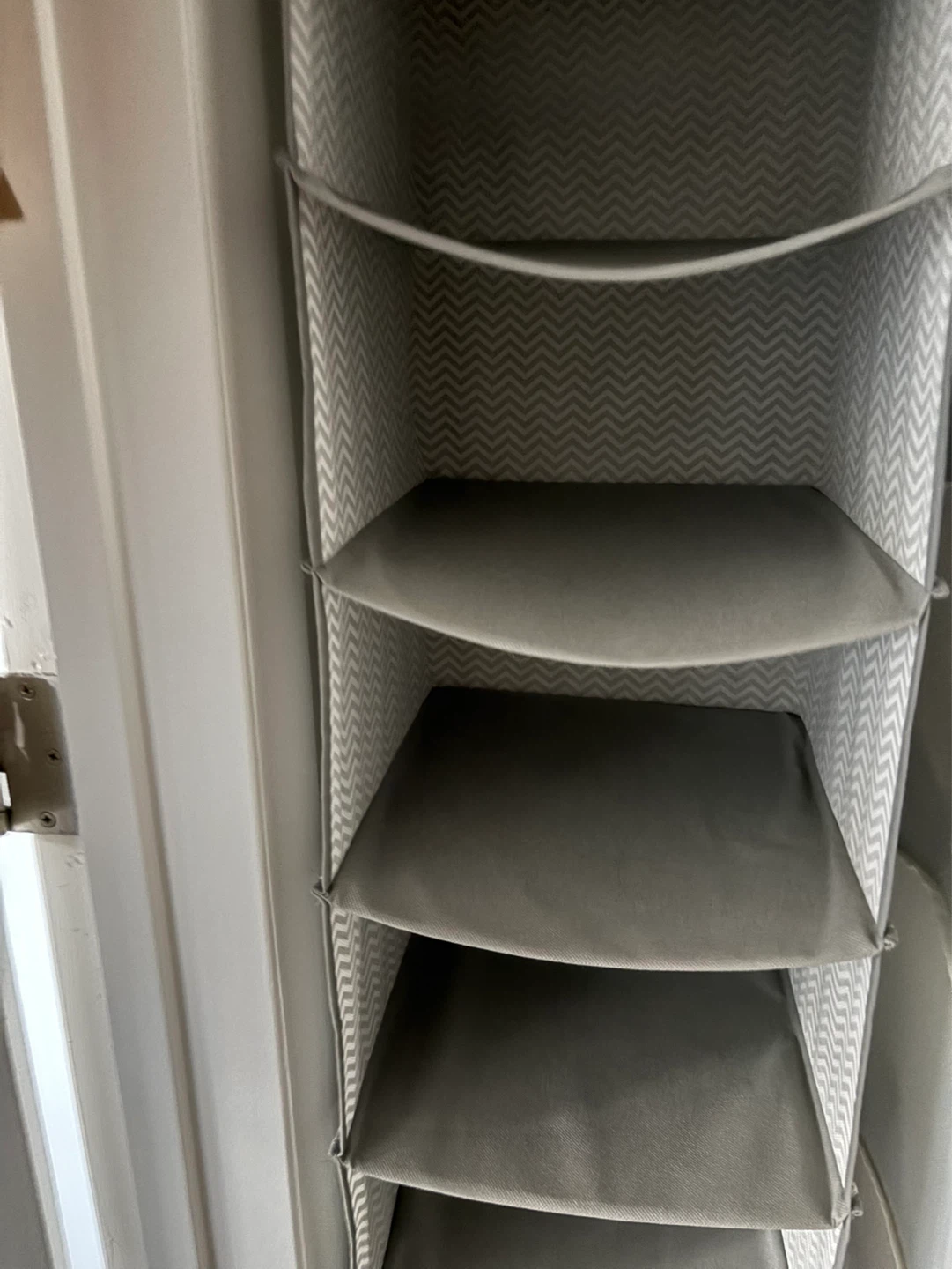Gray Fabric Hanging Closet Organizer - photo 2