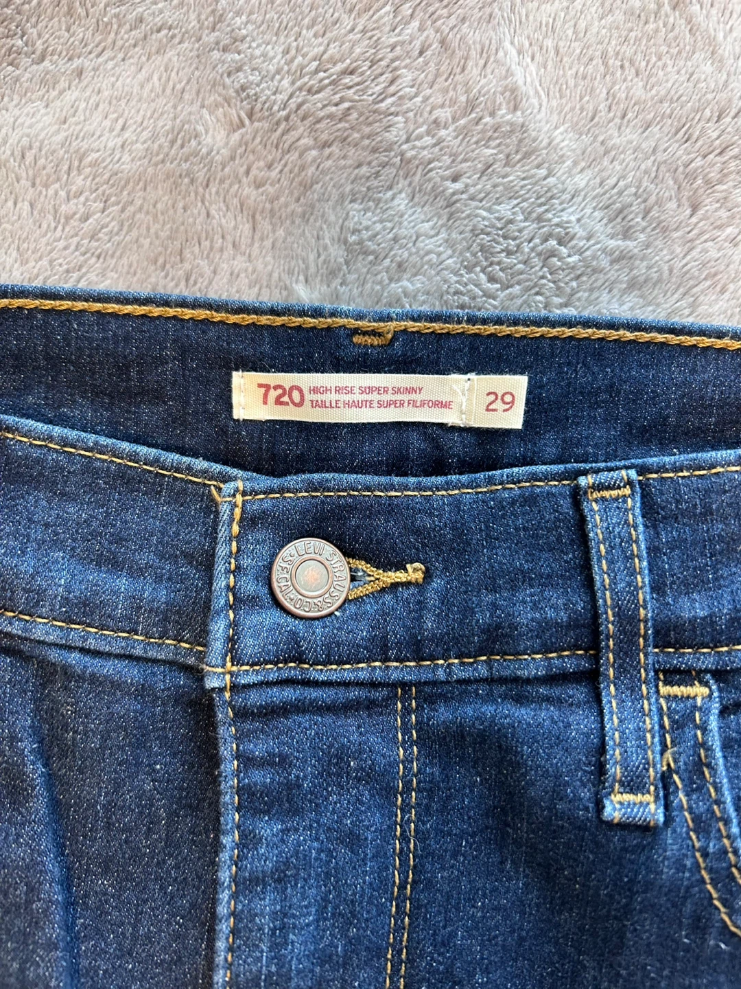 Levi's 720 High Rise Super Skinny Jeans Size 29 - photo 3