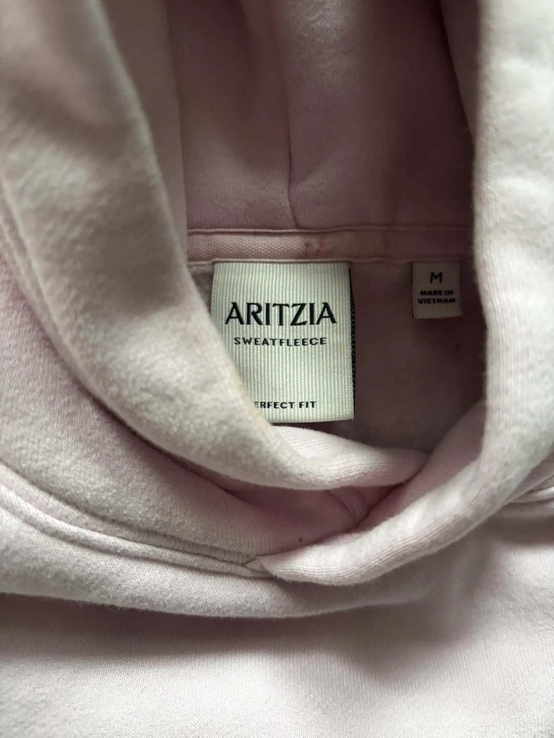 Aritzia Sweatfleece Perfect Hoodie Pink Size M - photo 2