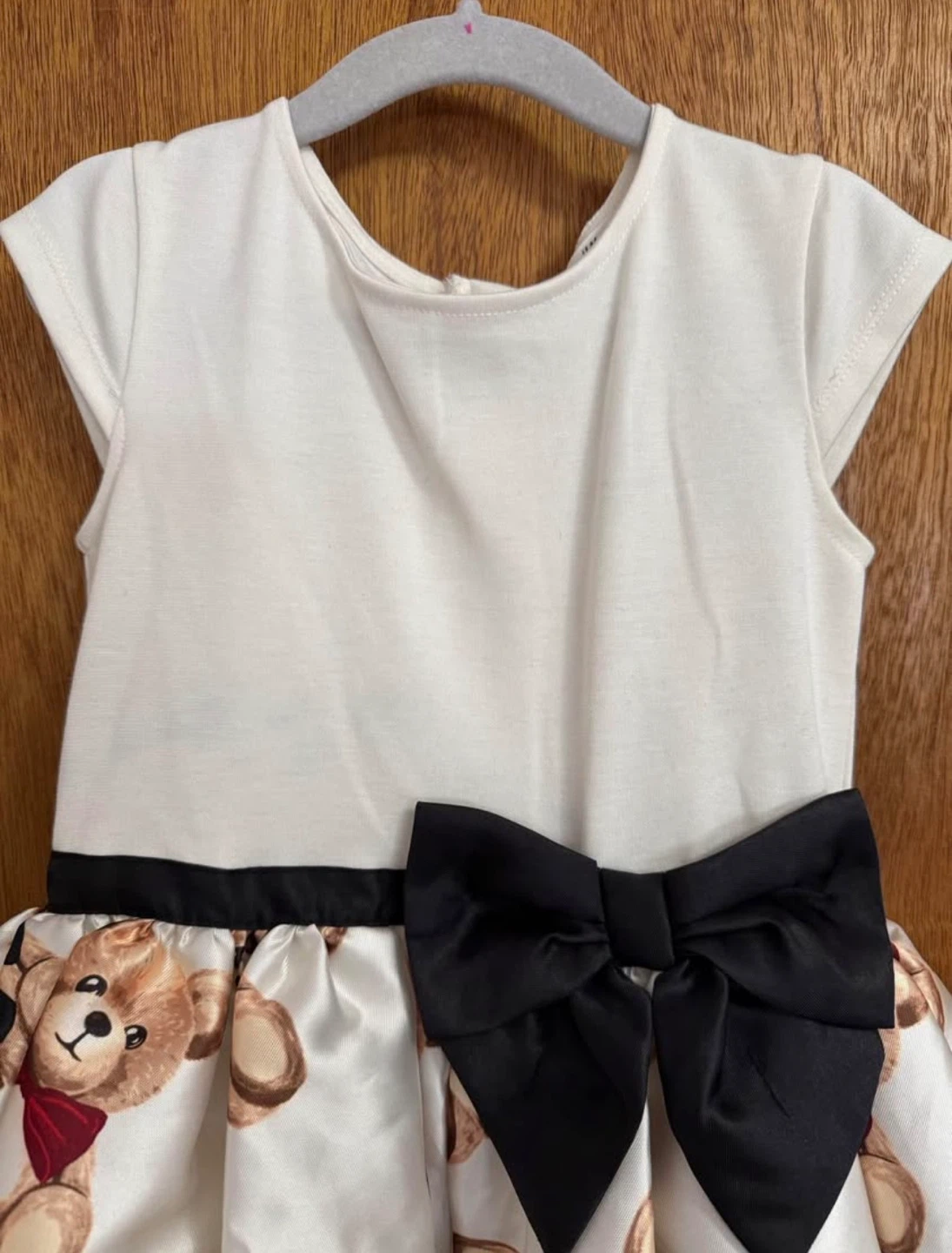 Girls Teddy Bear Dress with Bow - photo 4