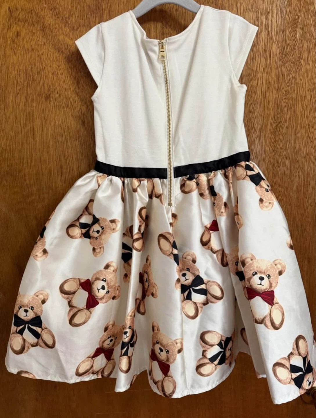 Girls Teddy Bear Dress with Bow - photo 2