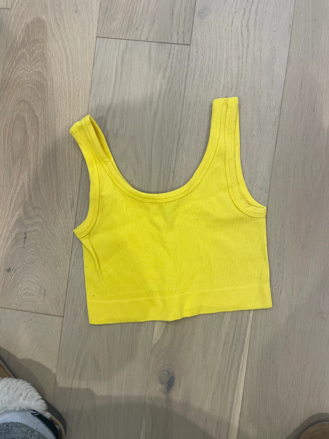 Yellow crop top - photo 2