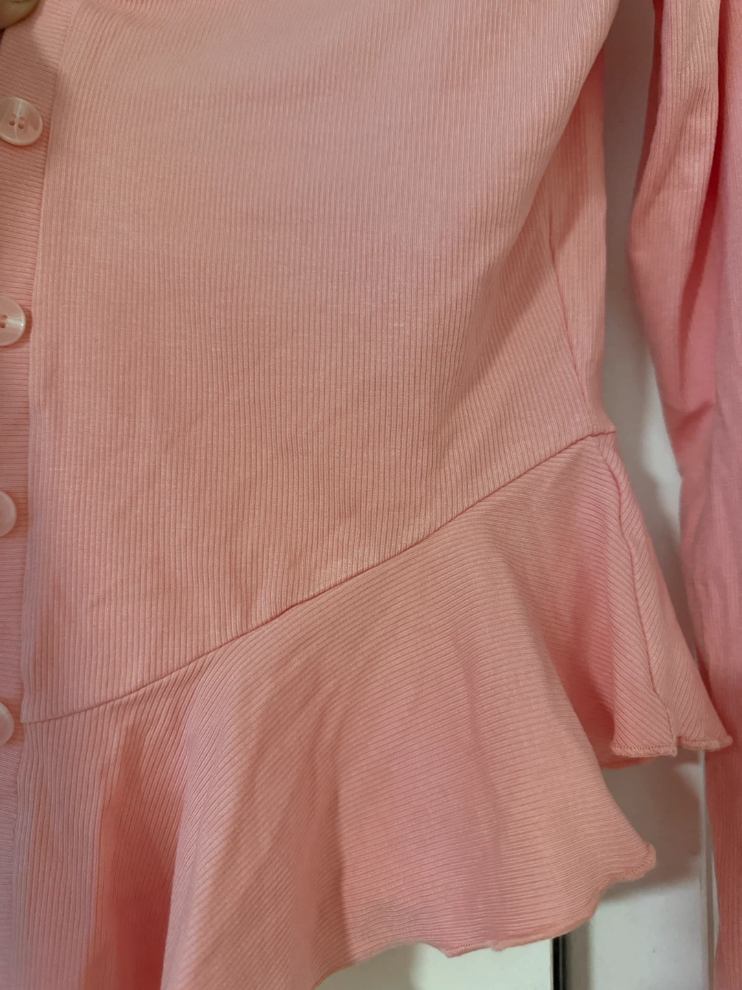 Fashion Nova Pink Ruffle Cardigan - photo 3