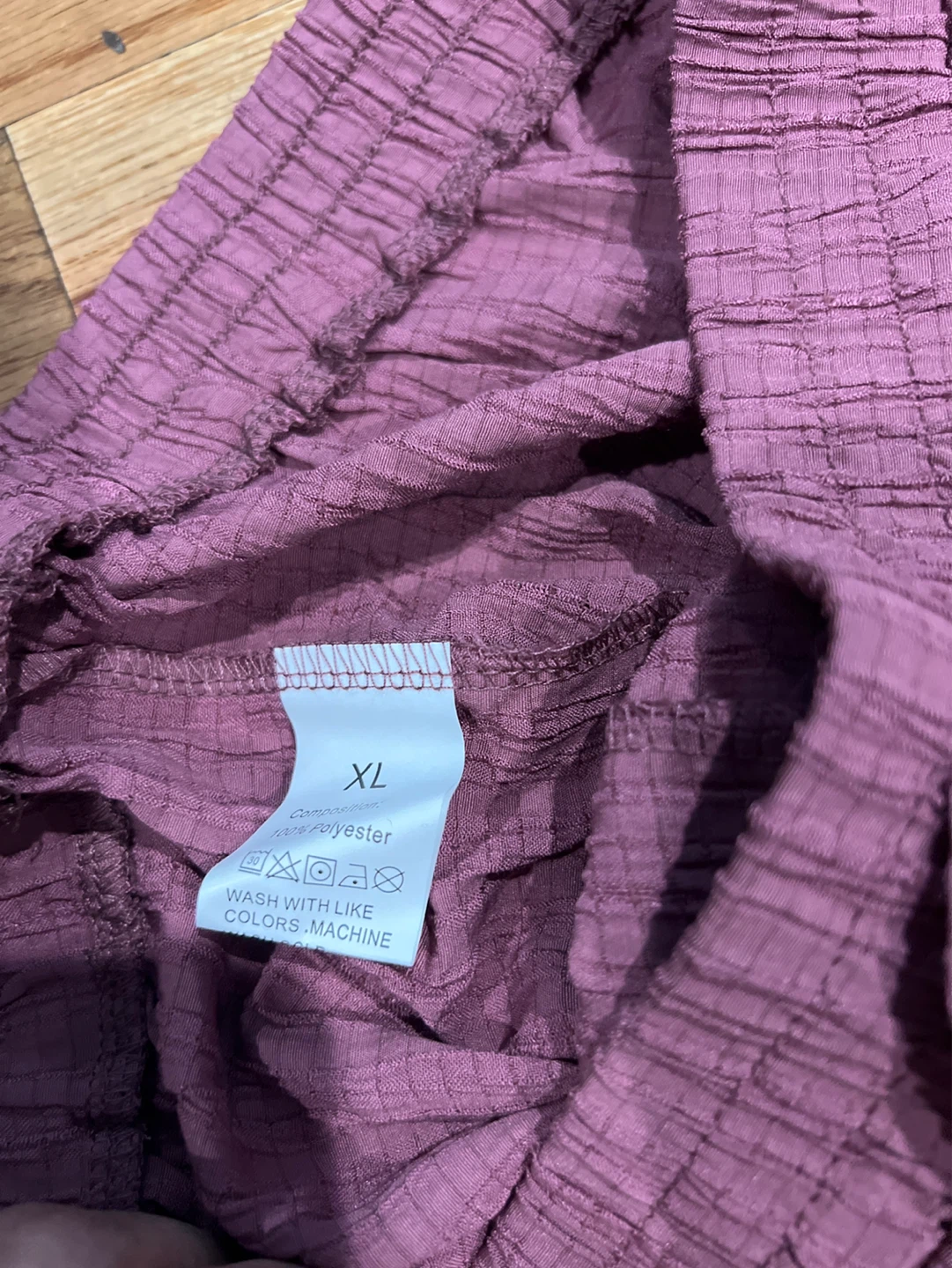Comfort Zone Polyester Wide Leg Pants - XL - Dusty Rose - photo 3