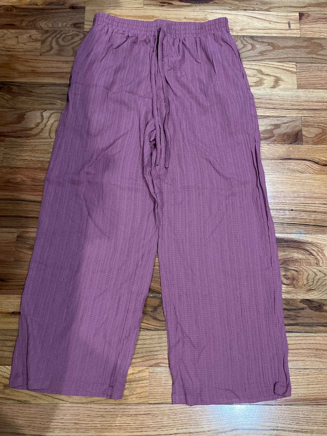 Comfort Zone Polyester Wide Leg Pants - XL - Dusty Rose