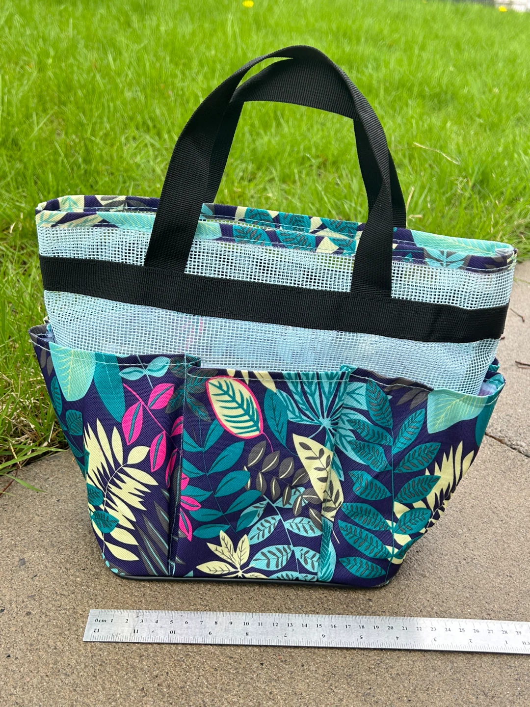 Floral Mesh Tote Bag