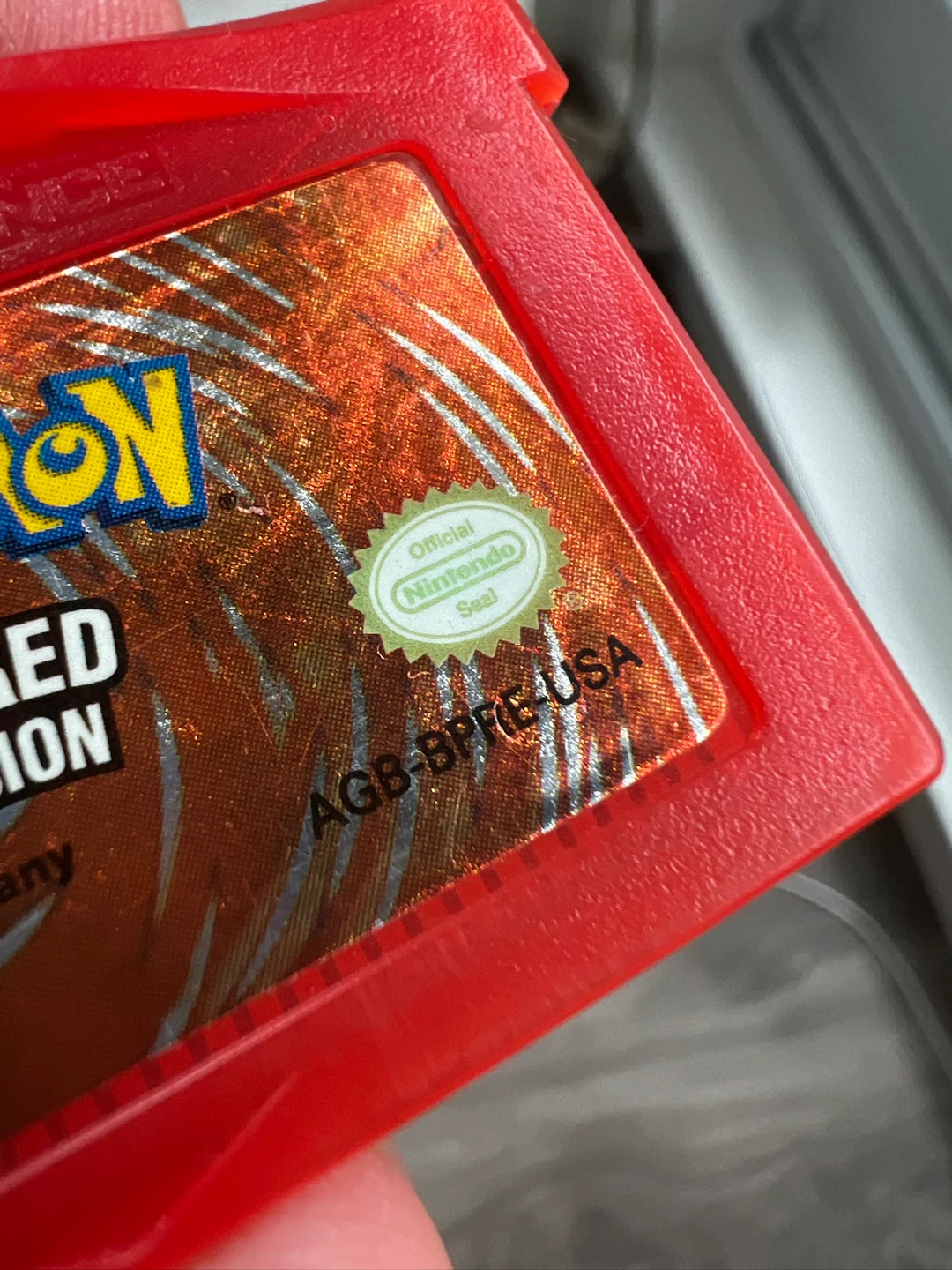 Pokemon FireRed Version Game Boy Advance Cartridge