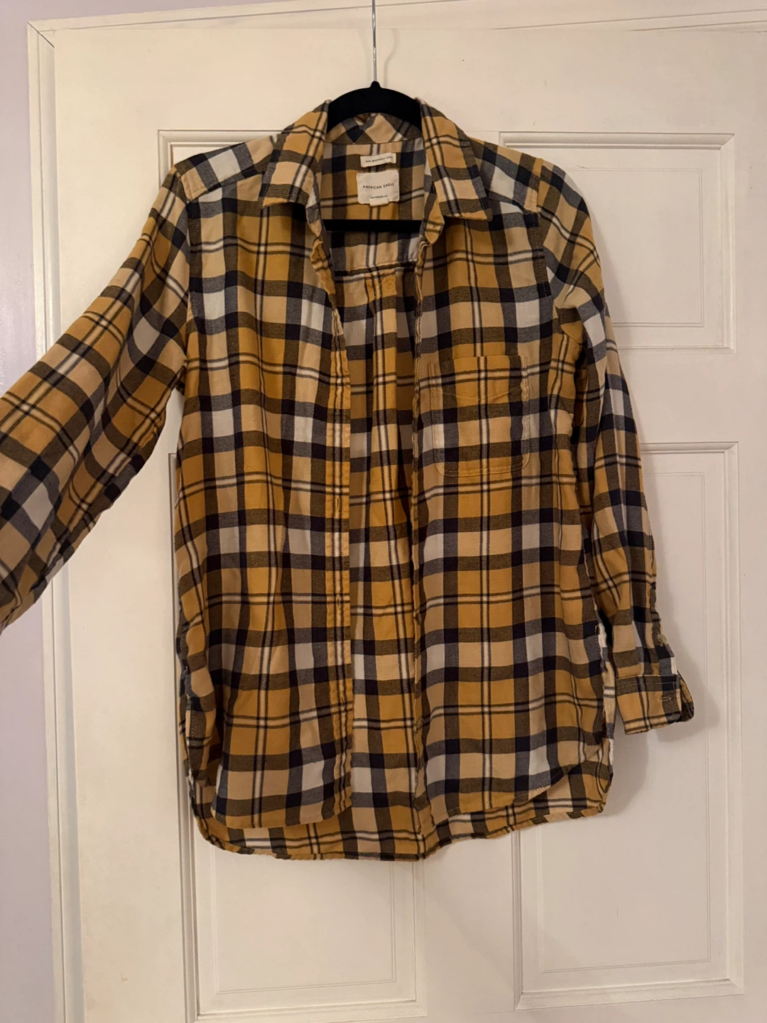 American Eagle Plaid Boyfriend Fit Flannel Shirt - Size M