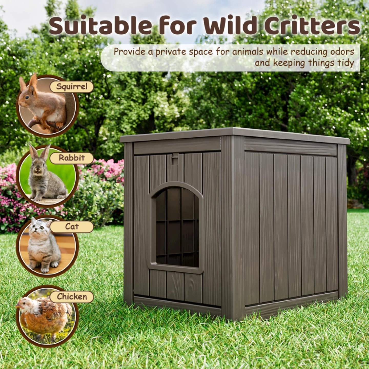KAMABOKO Outdoor Cat House, Weatherproof-2pcs - photo 2