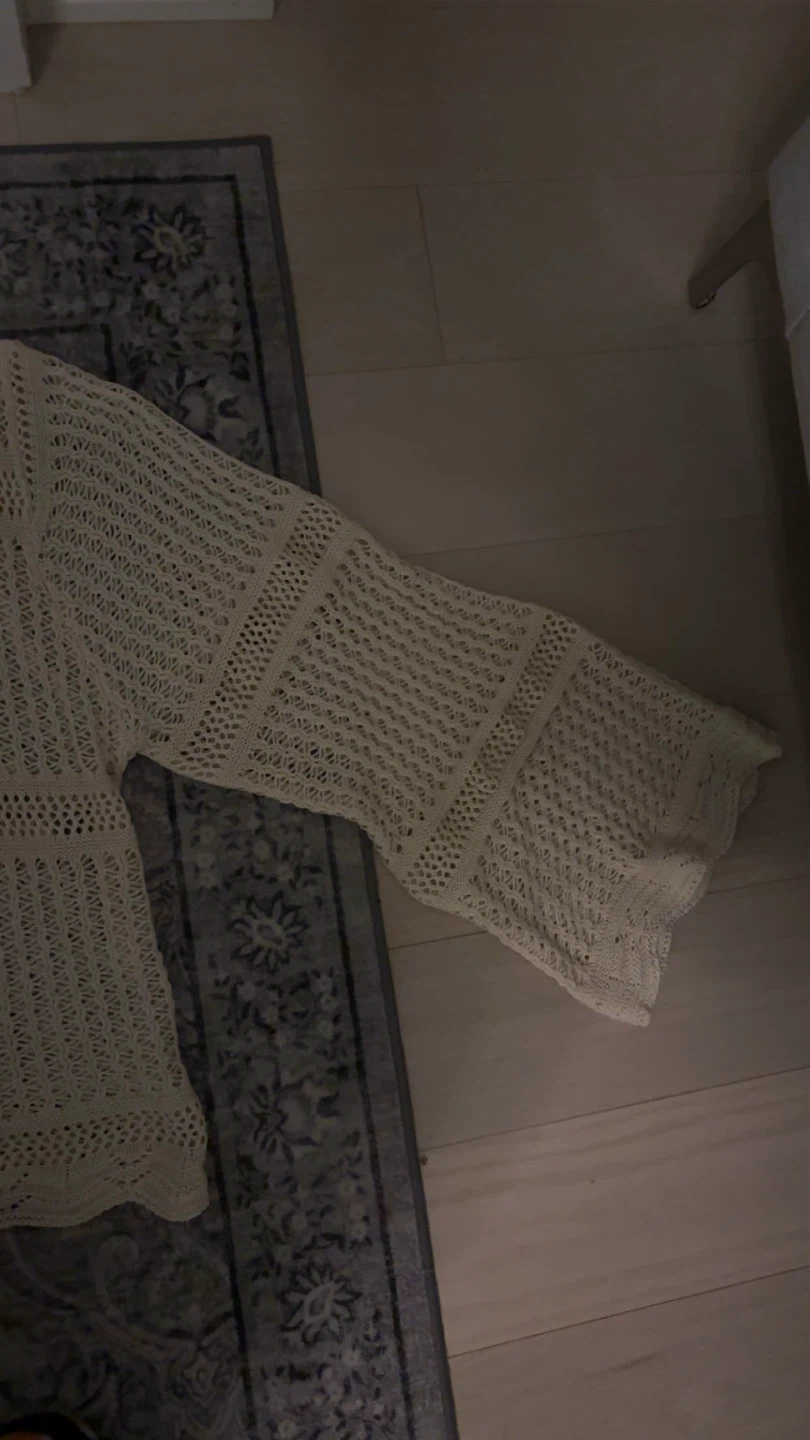 Cream Crochet Cardigan - photo 3
